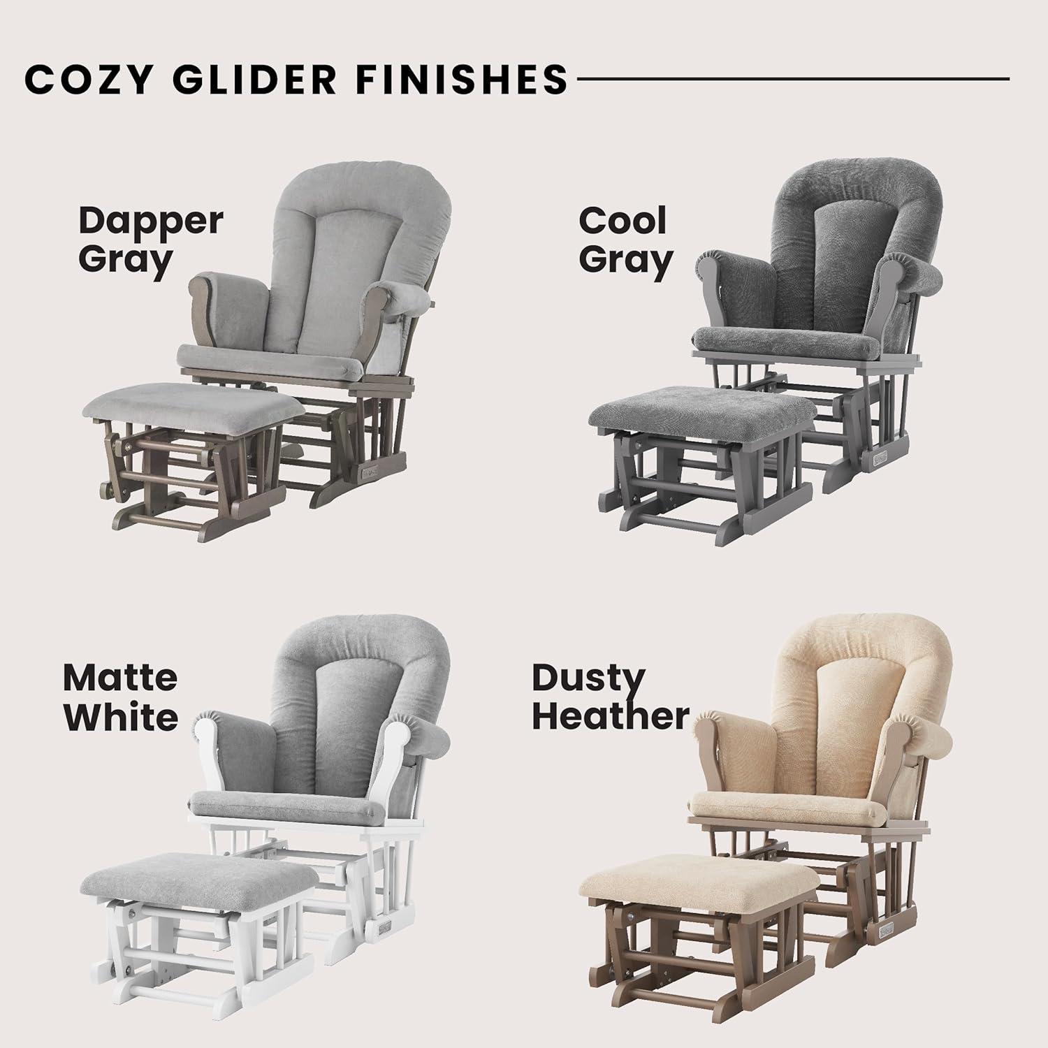 Cozy Glider Rocker and Ottoman