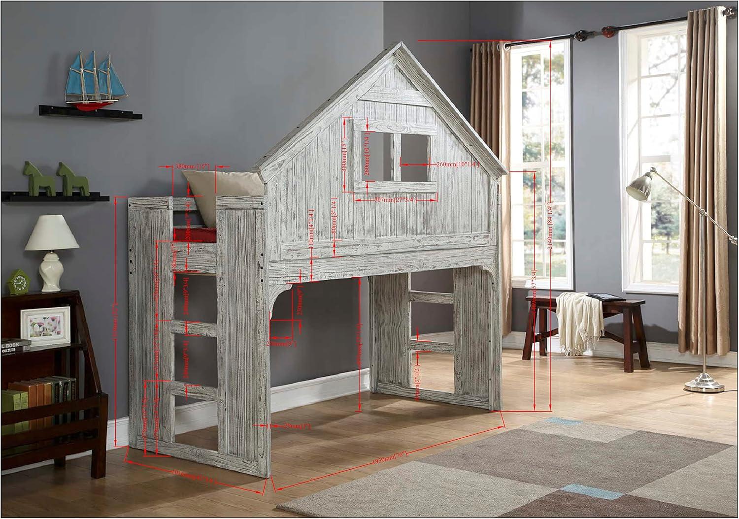 Twin Over Full Solid Wood Standard Bunk Bed by Birch Lane™