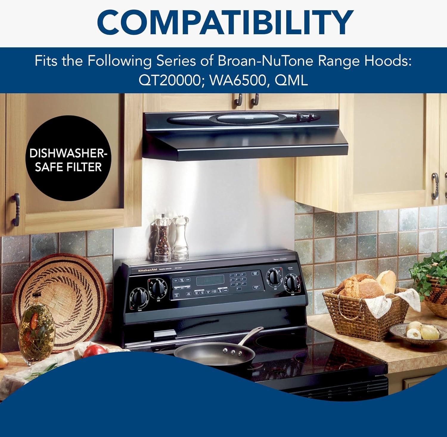 Broan-NuTone Silver Aluminum Range Hood Filter, 11-1/4" x 11-3/4"