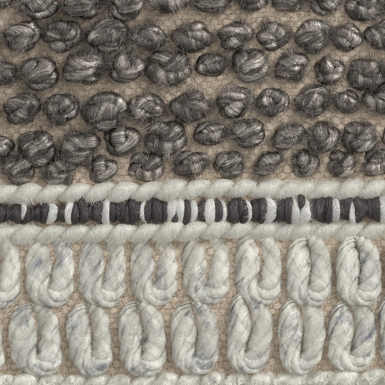 Simpli Home Grady Upholstered Pouf