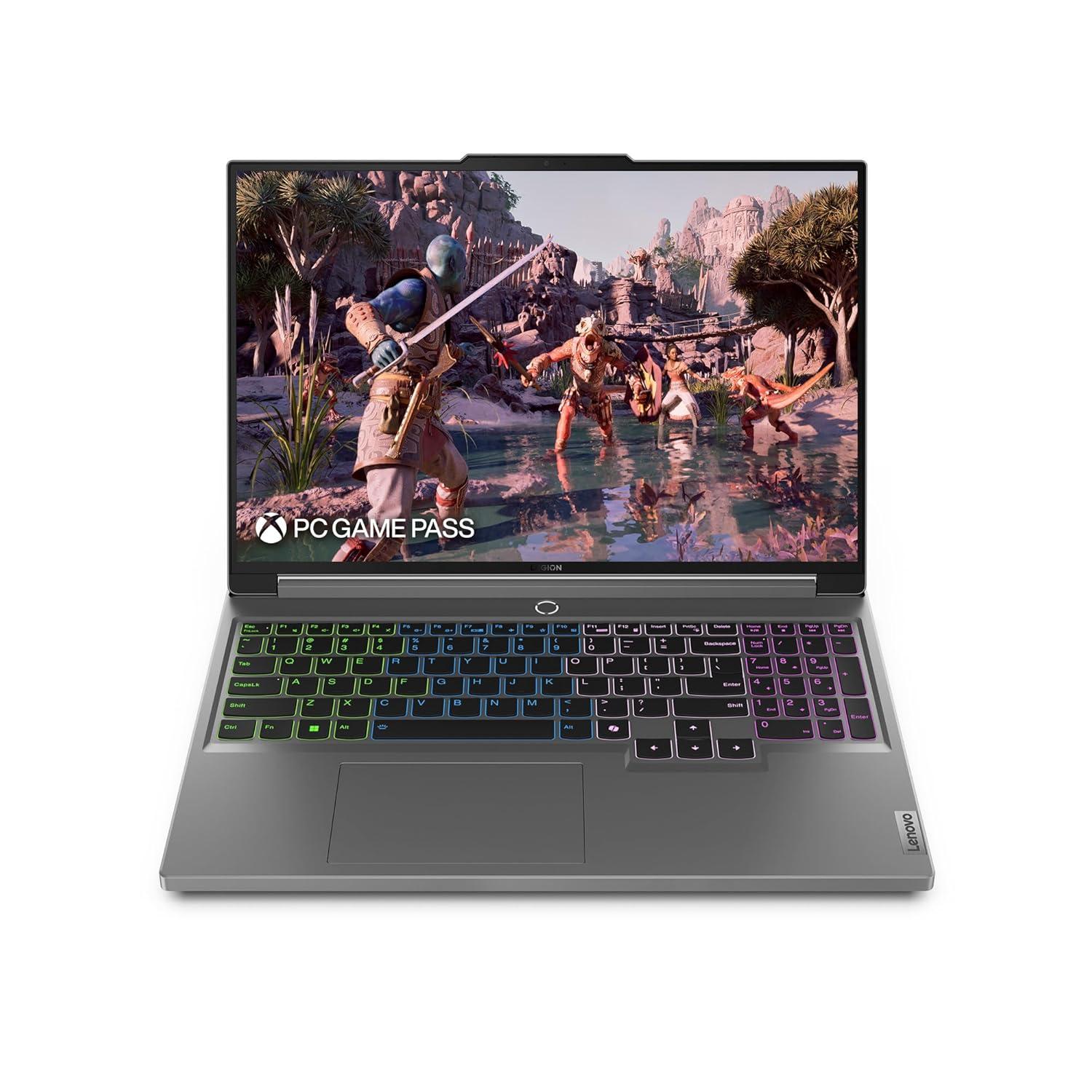 Lenovo Legion 5 16IRX9 16" Laptop, Intel Core i7-14650HX, 32GB RAM, 512GB SSD, NVIDIA GeForce RTX 4070, Windows 11 Home, Luna Grey, 83DG00BDUS
