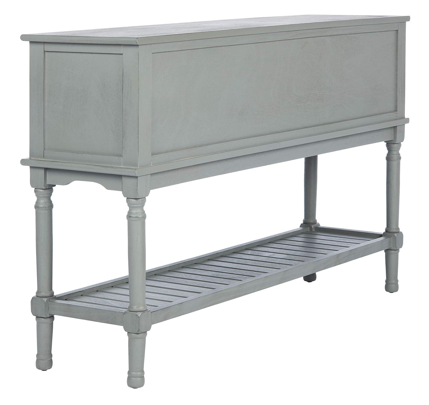 Tate 2 Drawer 2 Door Console Table - Distressed Grey - Safavieh