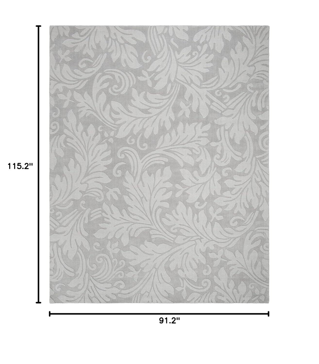 Impressions IM344 Hand Loomed Area Rug - Grey - 7'6"x9'6" - Safavieh.