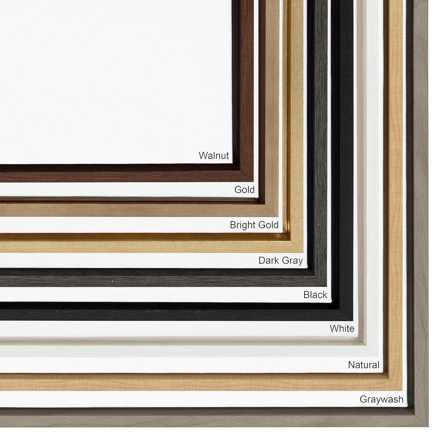 Kate and Laurel Sylvie Blank Framed Canvas 18x40