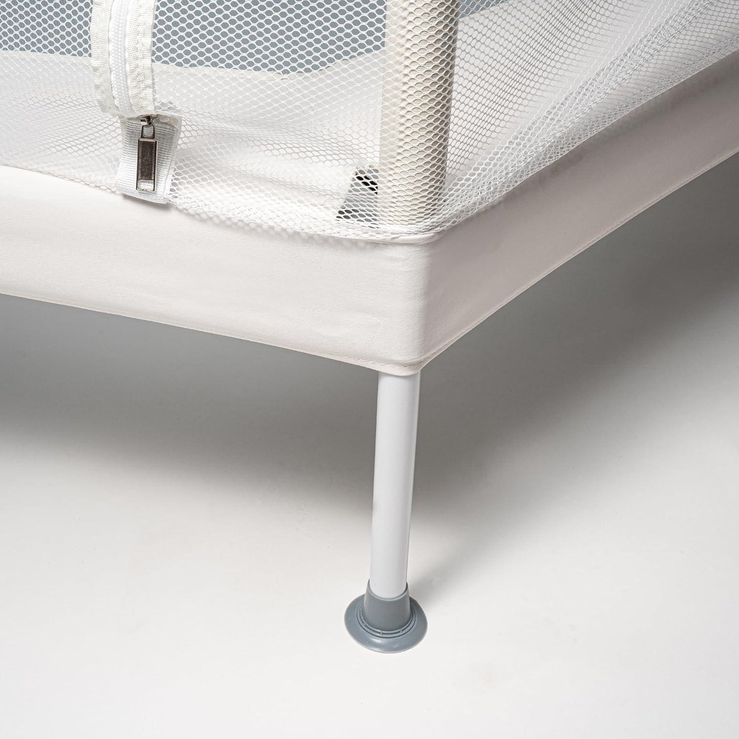 Square House Kids Trampoline, Aesthetic Indoor and Outdoor Toddler Trampoline with Safety Net, Basketball Hoop, 220lb Capacity, Ultra Safe No-Gap Design, Gifts for Boys & Girls (Arctic Blue, 4 FT)