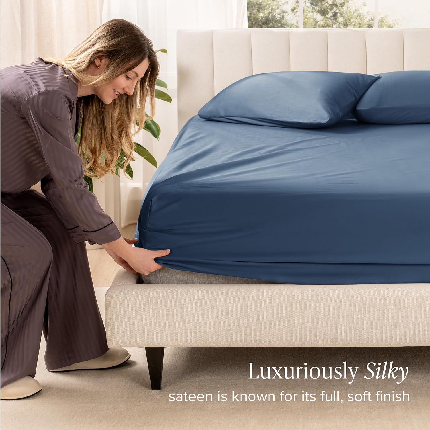 Bare Home Organic Sateen Fitted Sheet