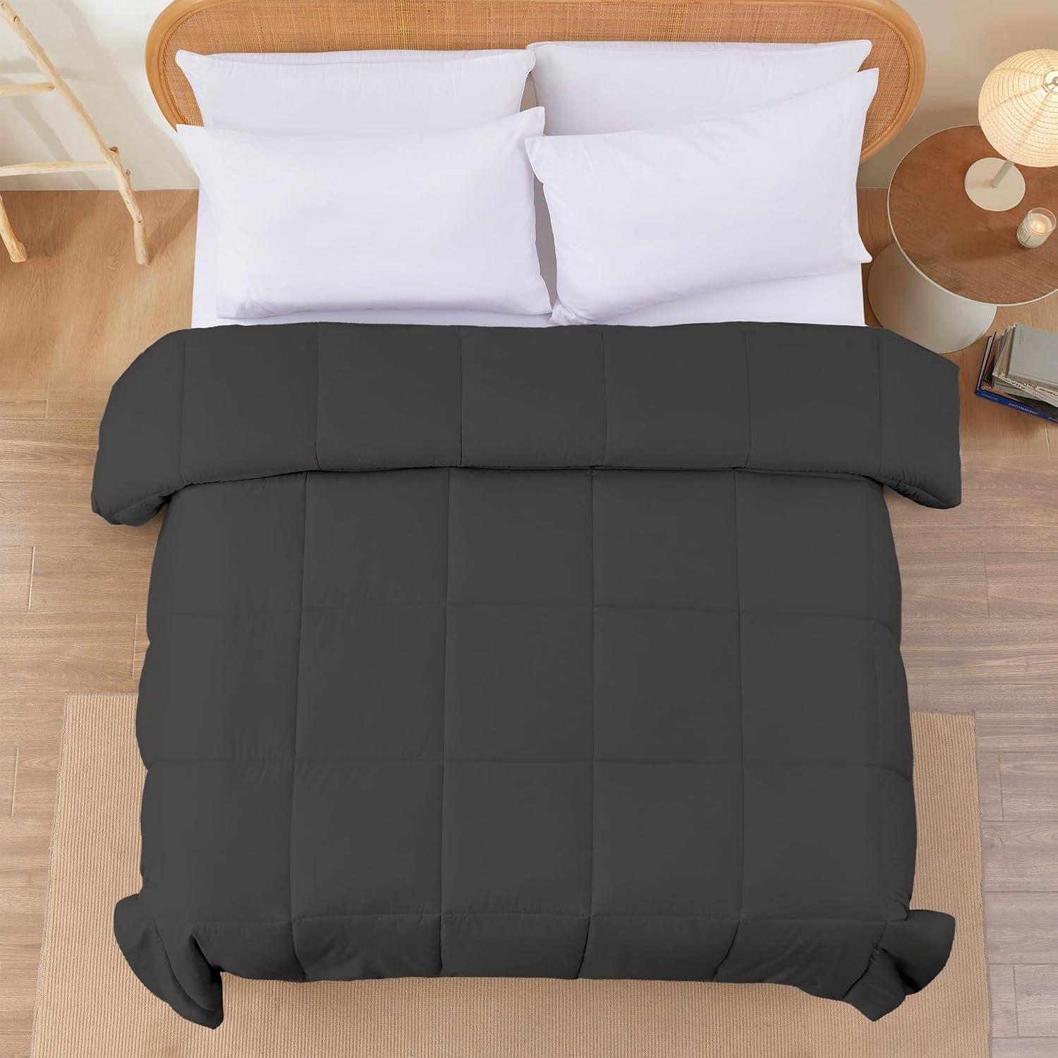 Modern Threads Modern Threads Sanctuary by PCT Down Alternative Microfiber Quilted Reversible Comforter & Duvet Insert - Soft, Comfortable Alternative to Goose Down - Bedding for All Seasons