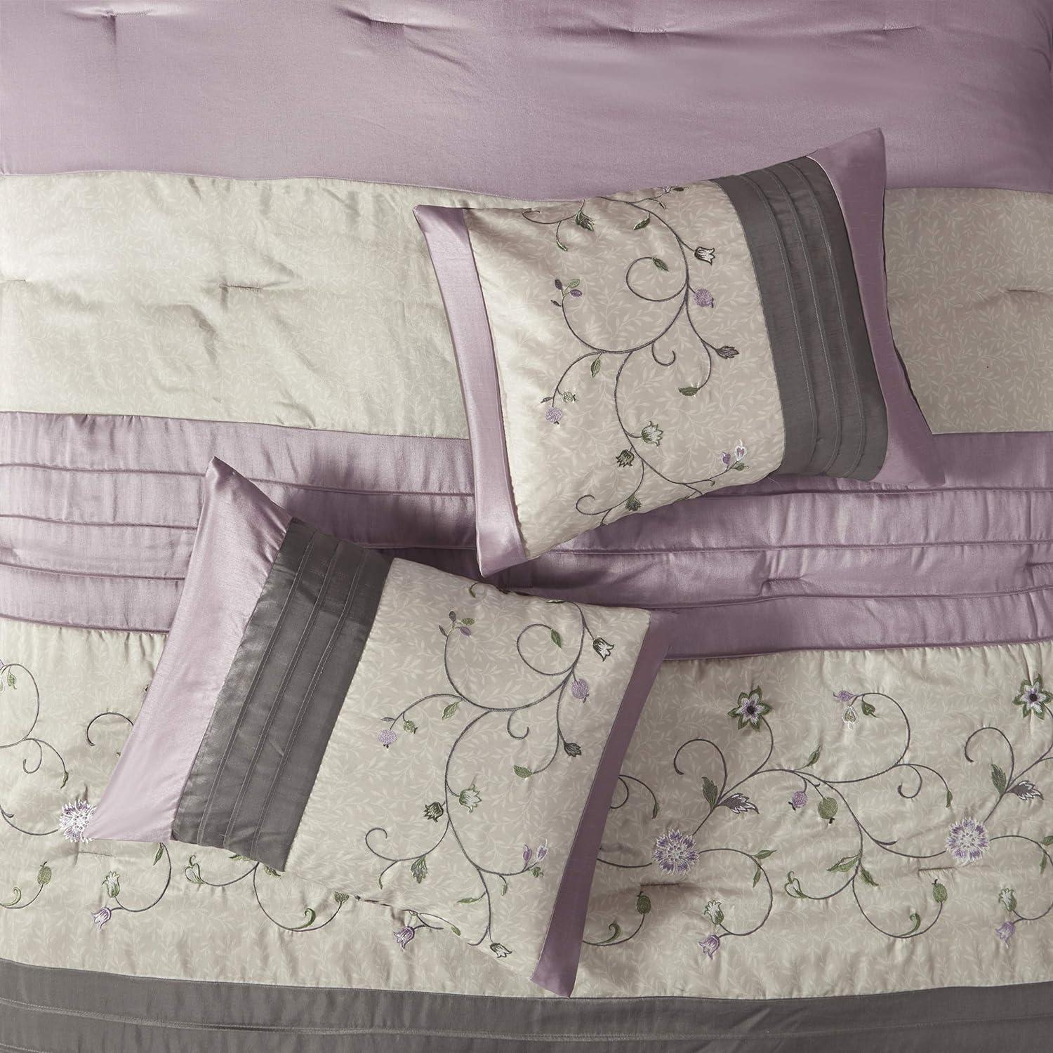 Serene Embroidered 7 Piece Comforter Set