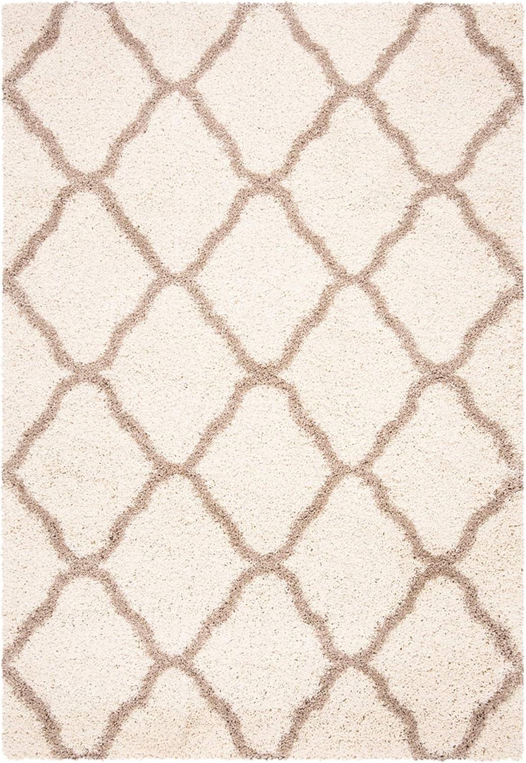Dallas Shag SGD257 Power Loomed Indoor Area Rug - Ivory/Beige - 8'x10' - Safavieh.