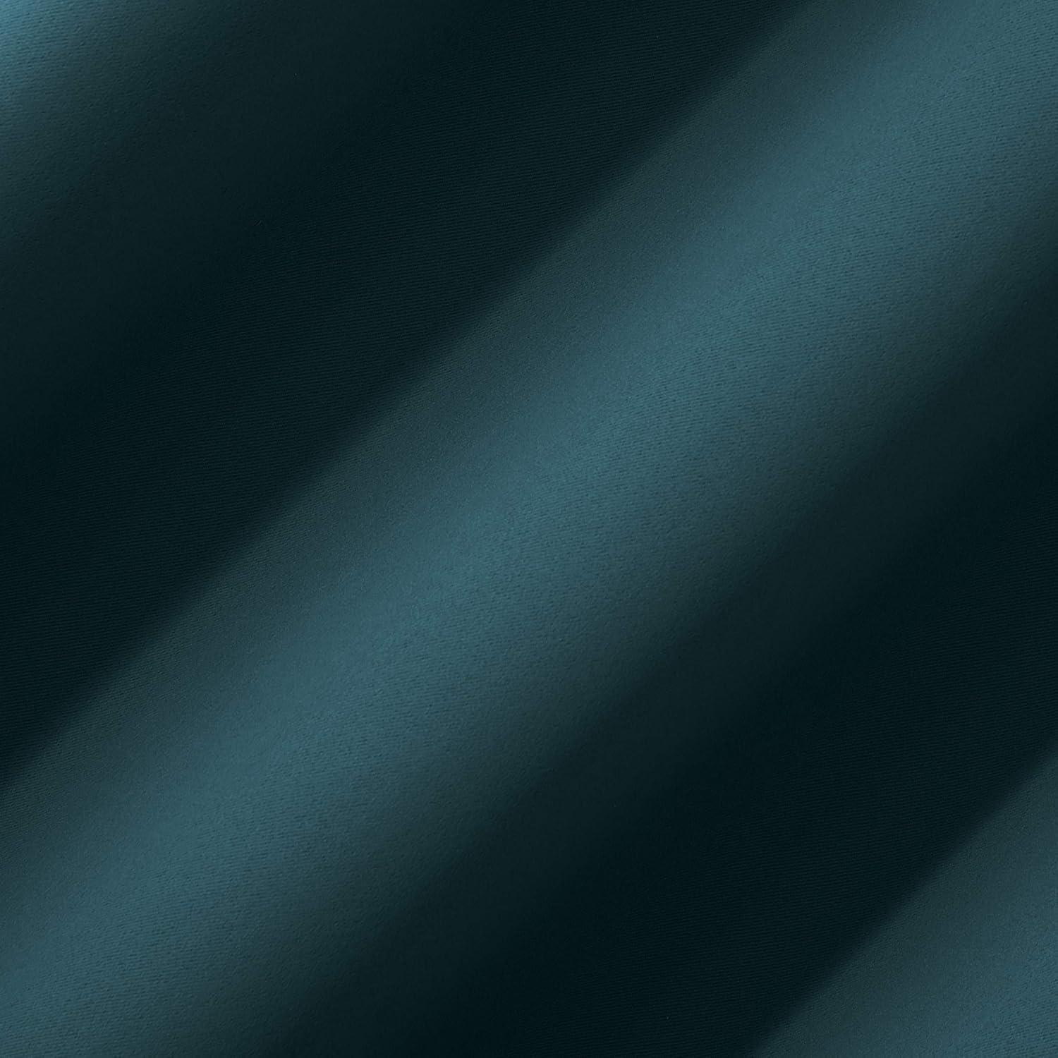 Sun Zero Nolan 1-Piece Energy Saving Blackout Grommet Curtain Panel, 40"x95", Teal