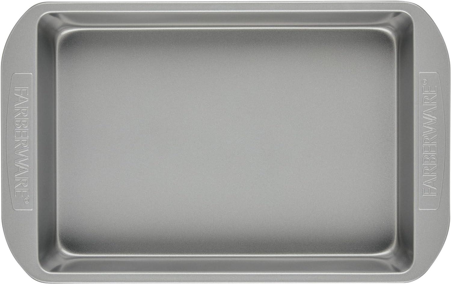 Gray Nonstick Heavy-Duty Rectangular Cake Pan 13" x 9"