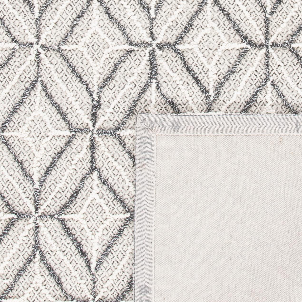 Trace TRC212 Hand Tufted Area Rug - Grey/Black - 6'x6' - Safavieh.