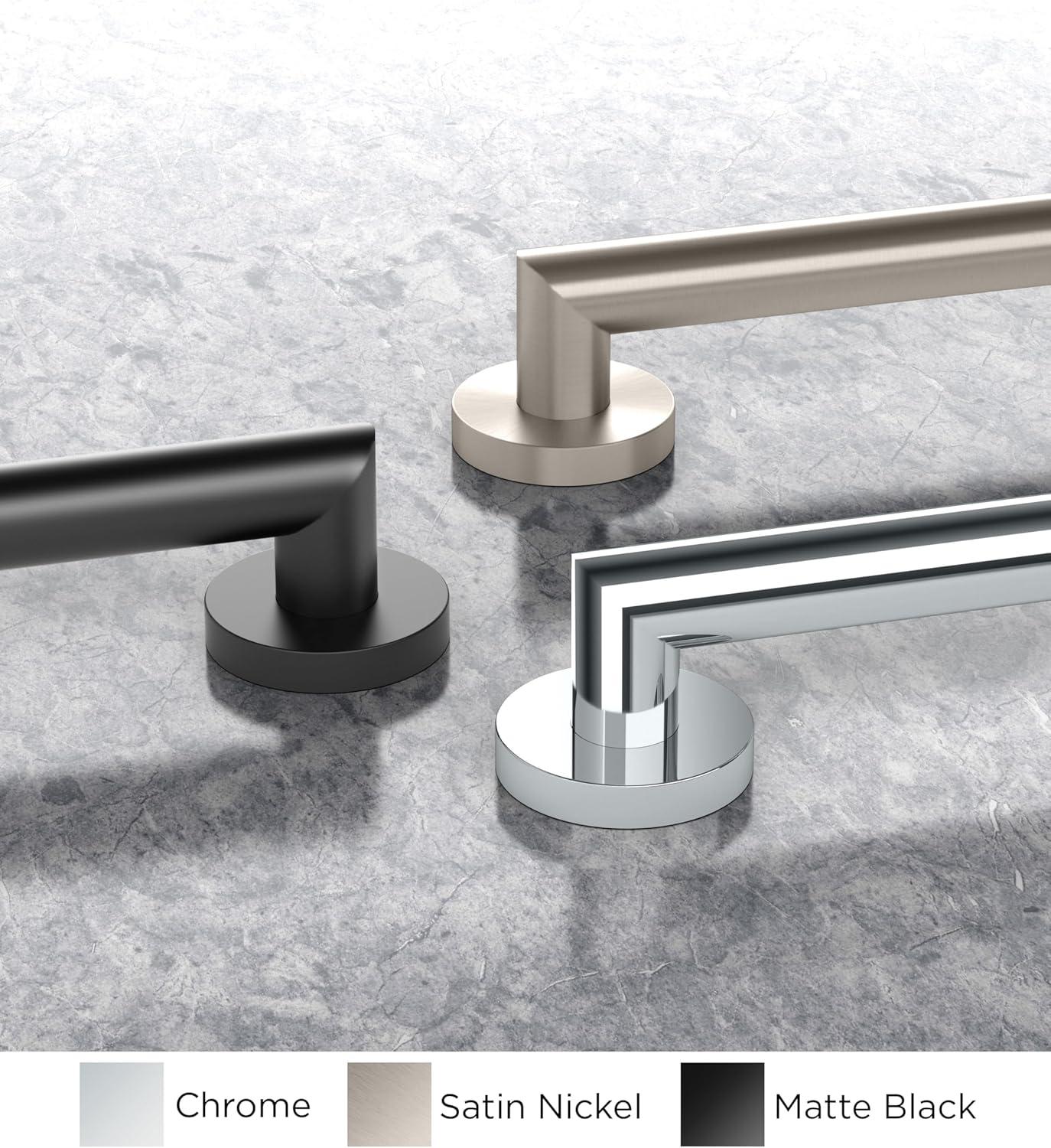 Glam Stainless Steel ADA Compliant Grab Bar | Bathroom Safety Grab Bar