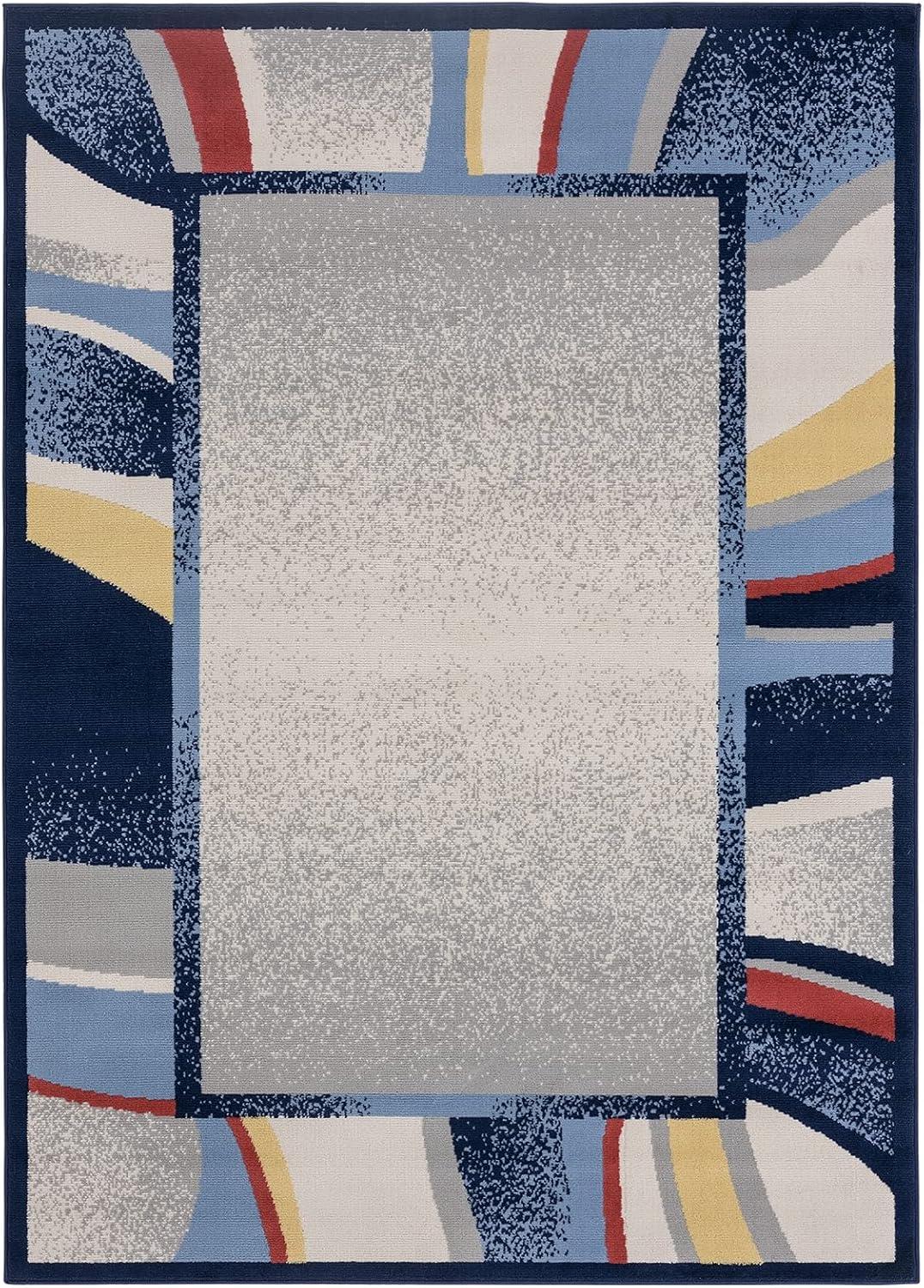 Home Dynamix Premium Rizzy Contemporary Abstract Border Area Rug