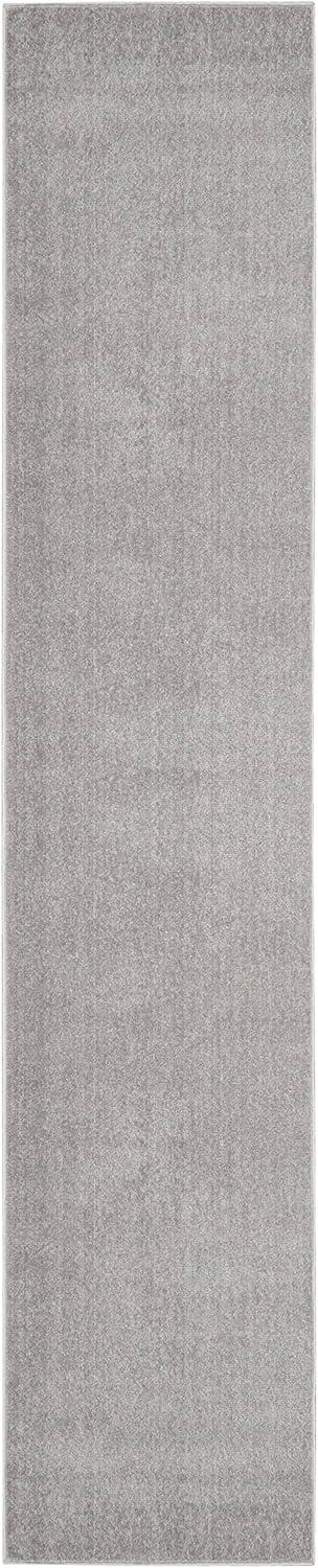 Nourison Essentials Indoor/Outdoor Silver Grey 2'2" x 20 Area Rug, (2x20)