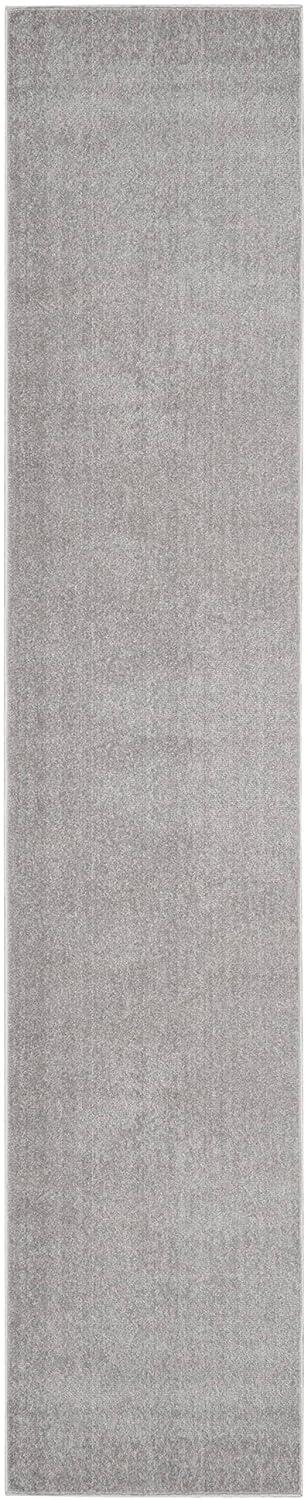 Nourison Essentials Indoor/Outdoor Silver Grey 2'2" x 20 Area Rug, (2x20)