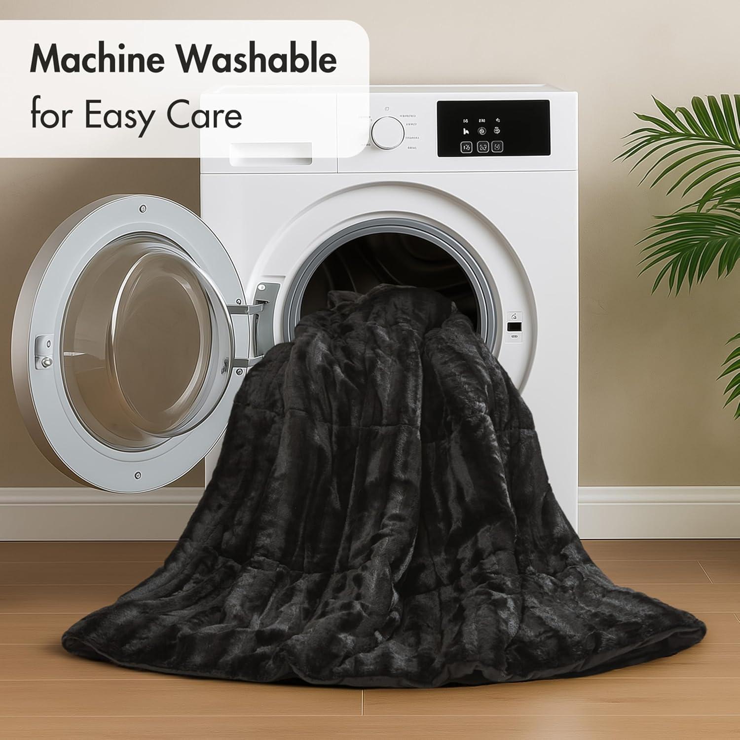 Madison Park Faux Fur 3 Piece Comforter Set