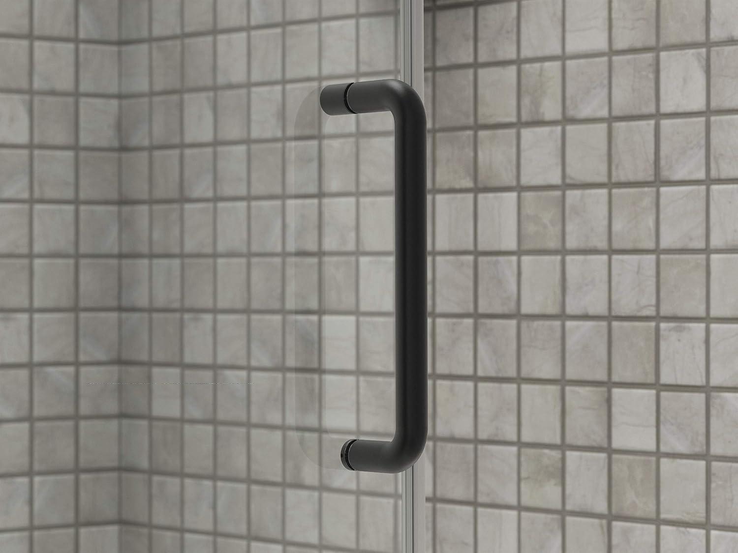 Elate Sliding Shower Door, 70-1/2-In H X 56-1/4 - 59-5/8-In W, With 1/4-In Thick Crystal Clear Glass