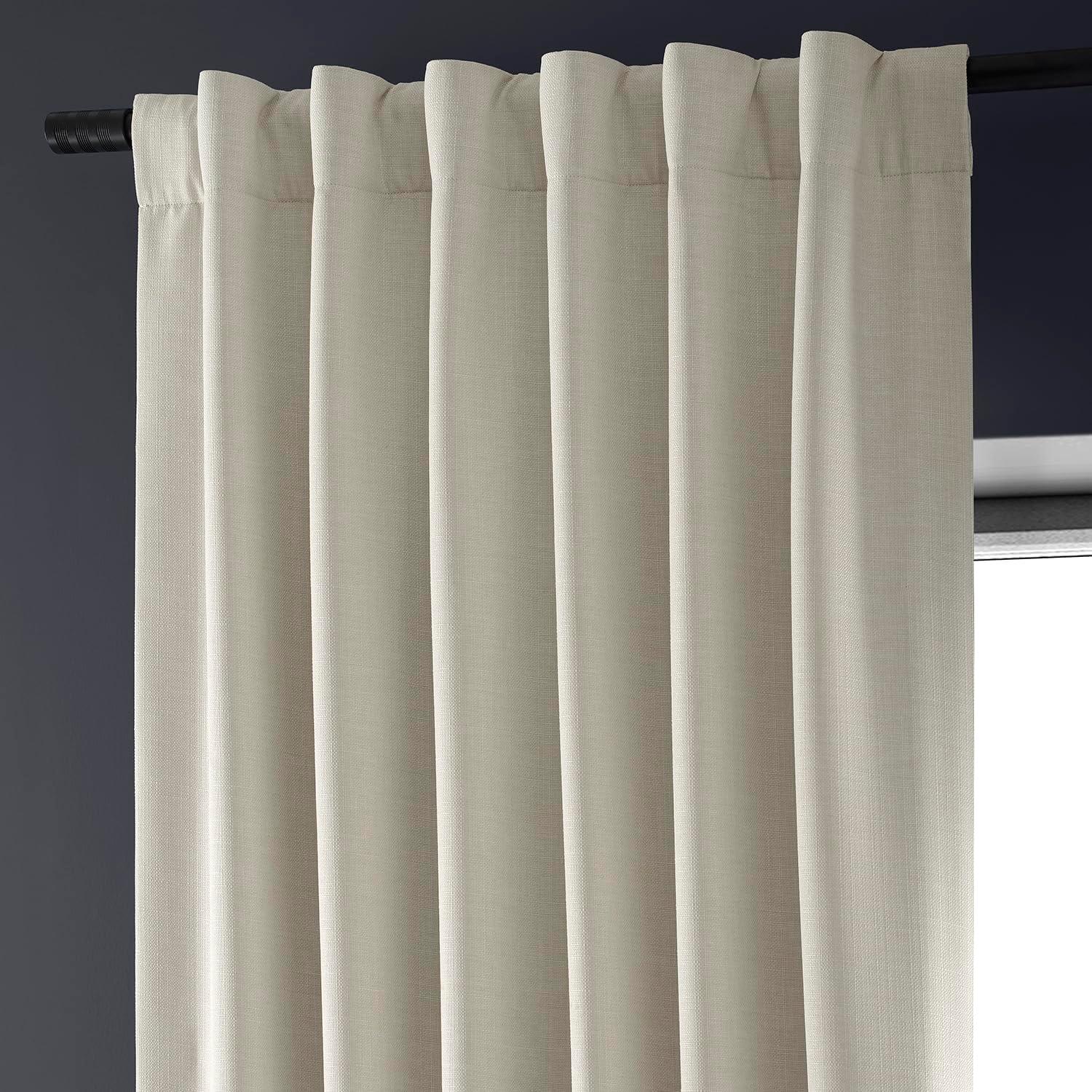 Caravan Beige 96" Blackout Linen Window Panel