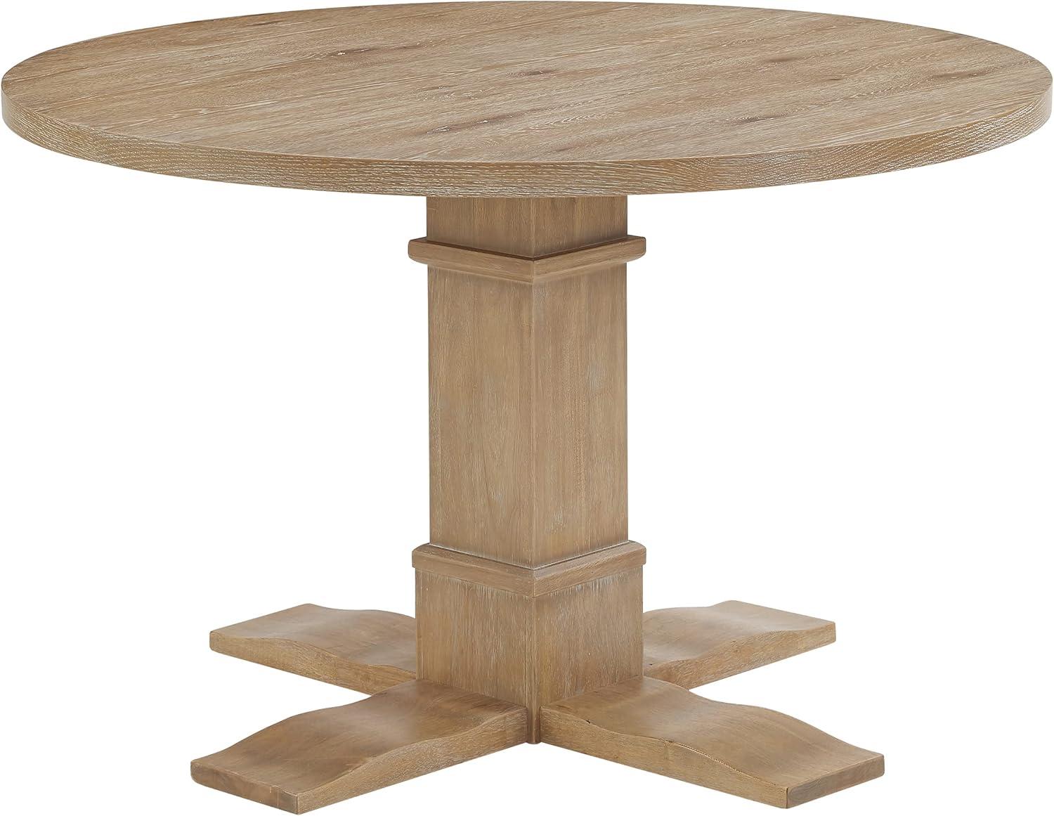 Joanna Round Dining Table Rustic Brown - Crosley