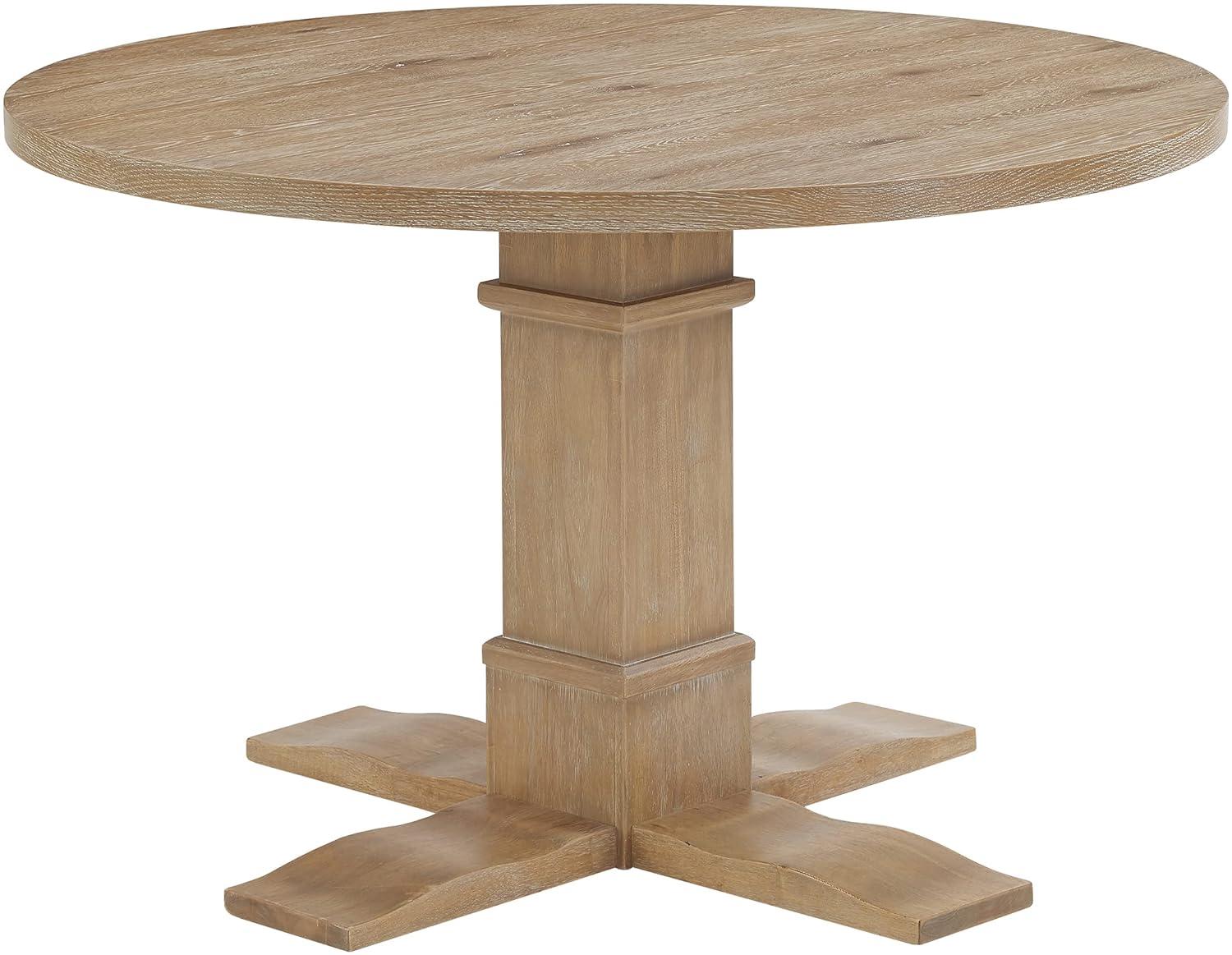 Joanna Round Dining Table Rustic Brown - Crosley