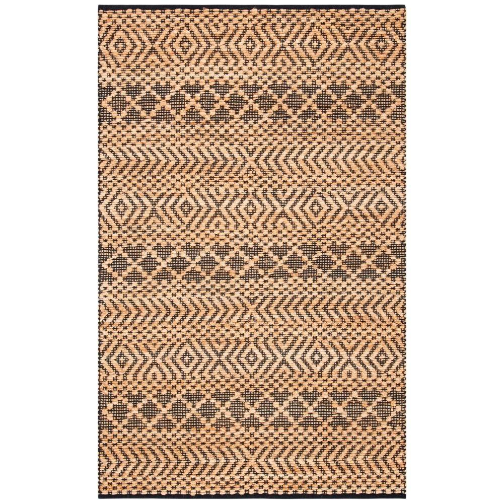 Kilim KLM455 Hand Woven Area Rug - Natural/Black - 3'x5' - Safavieh.