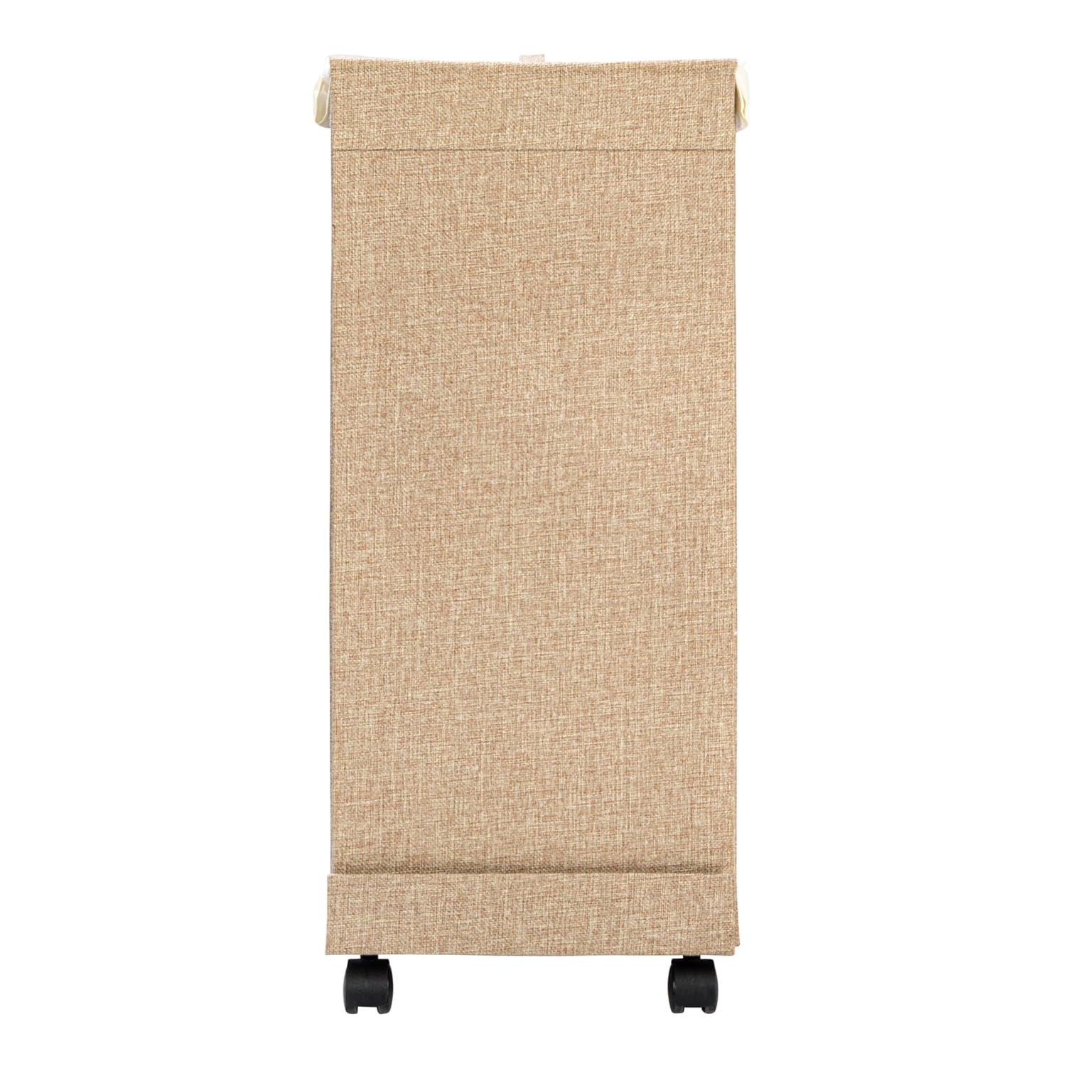 Household Essentials Rolling Laundry Hamper with Handles