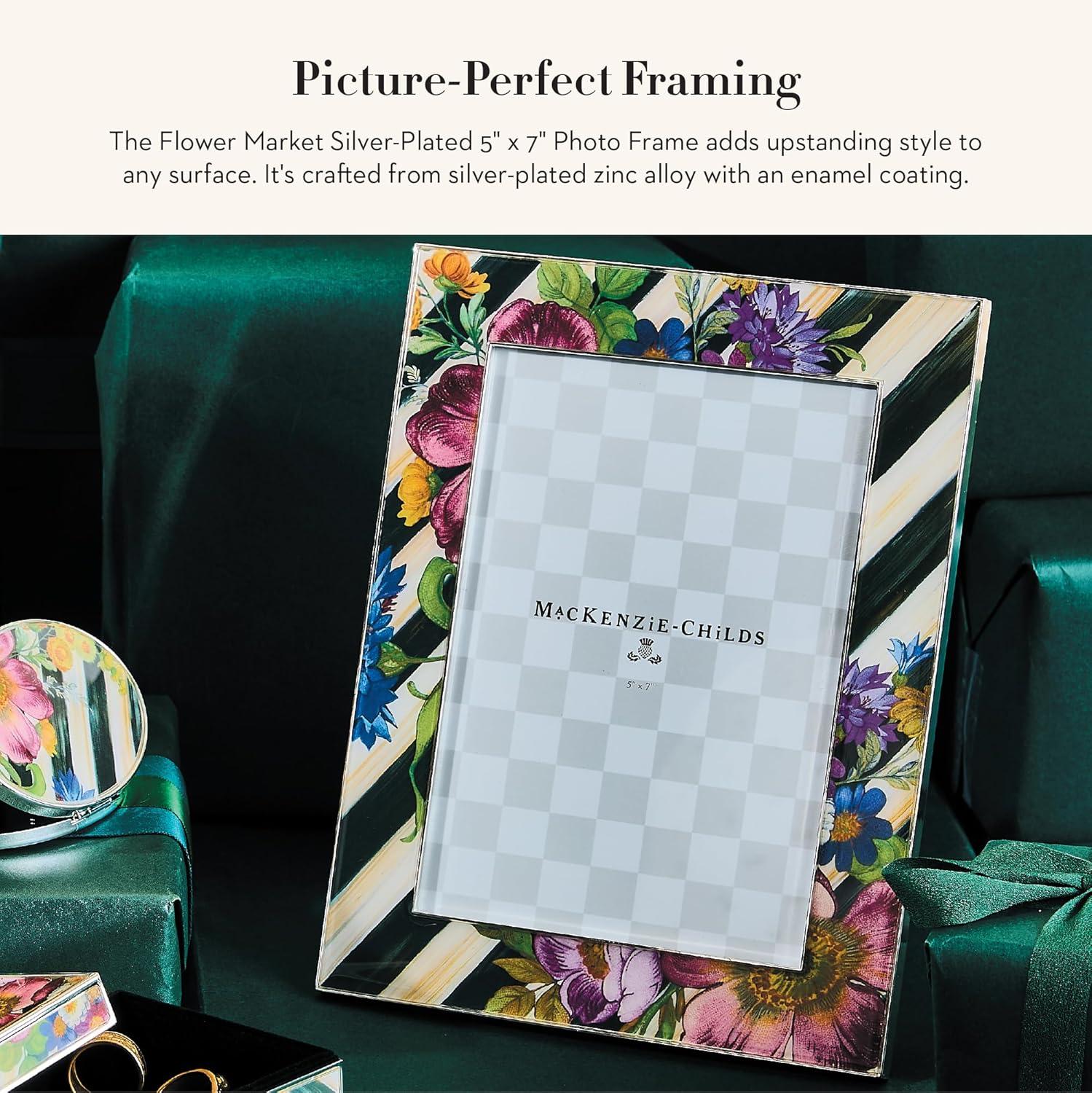 MacKenzie-Childs Sterling Check Plated 5"X7" Frame