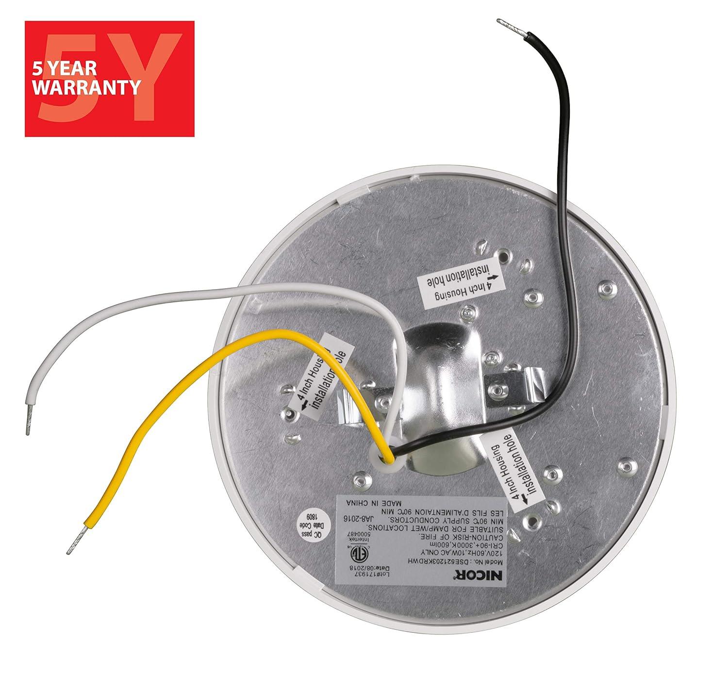 NICOR Lighting Dimmable Circle Flush Mount