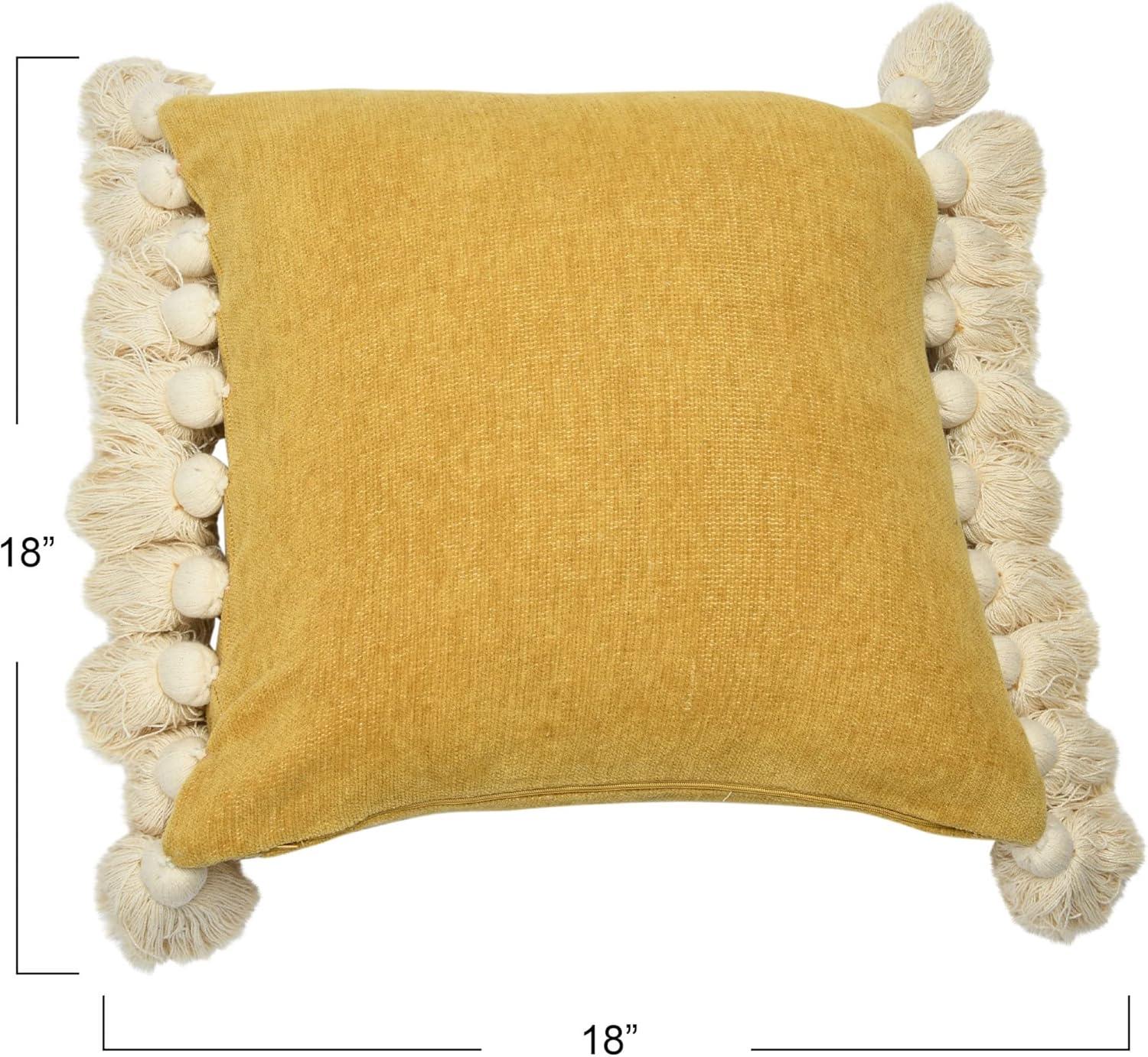 Tassels Down Throw Pillow