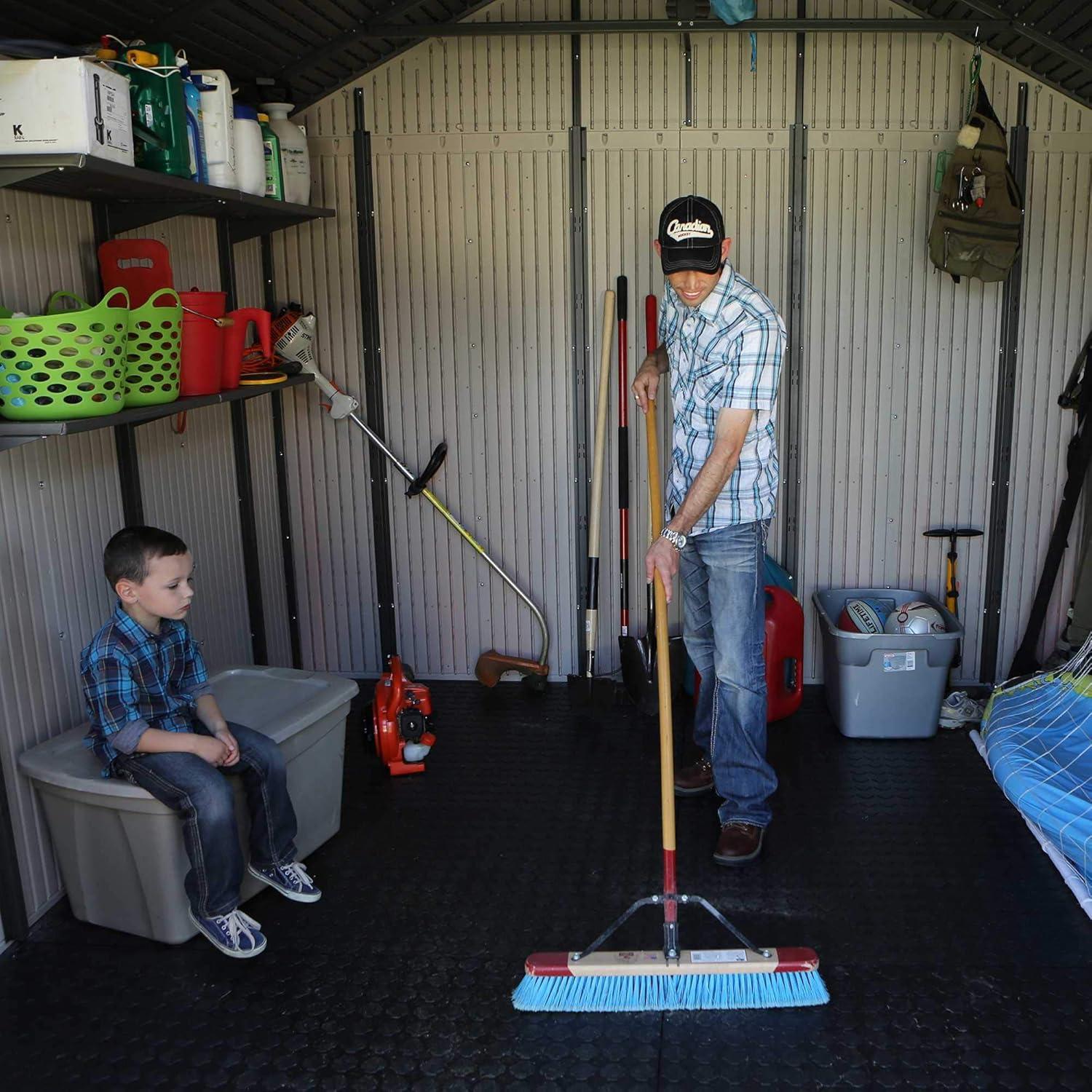 Lifetime 15 Ft. x 8 Ft. High-Density Polyethylene (Plastic) Steel Reinforced Outdoor Storage Shed