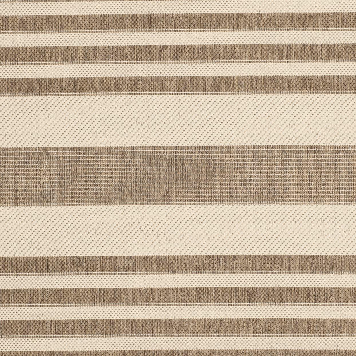 Herefordshire Striped Brown/Bone Indoor/Outdoor Area Rug