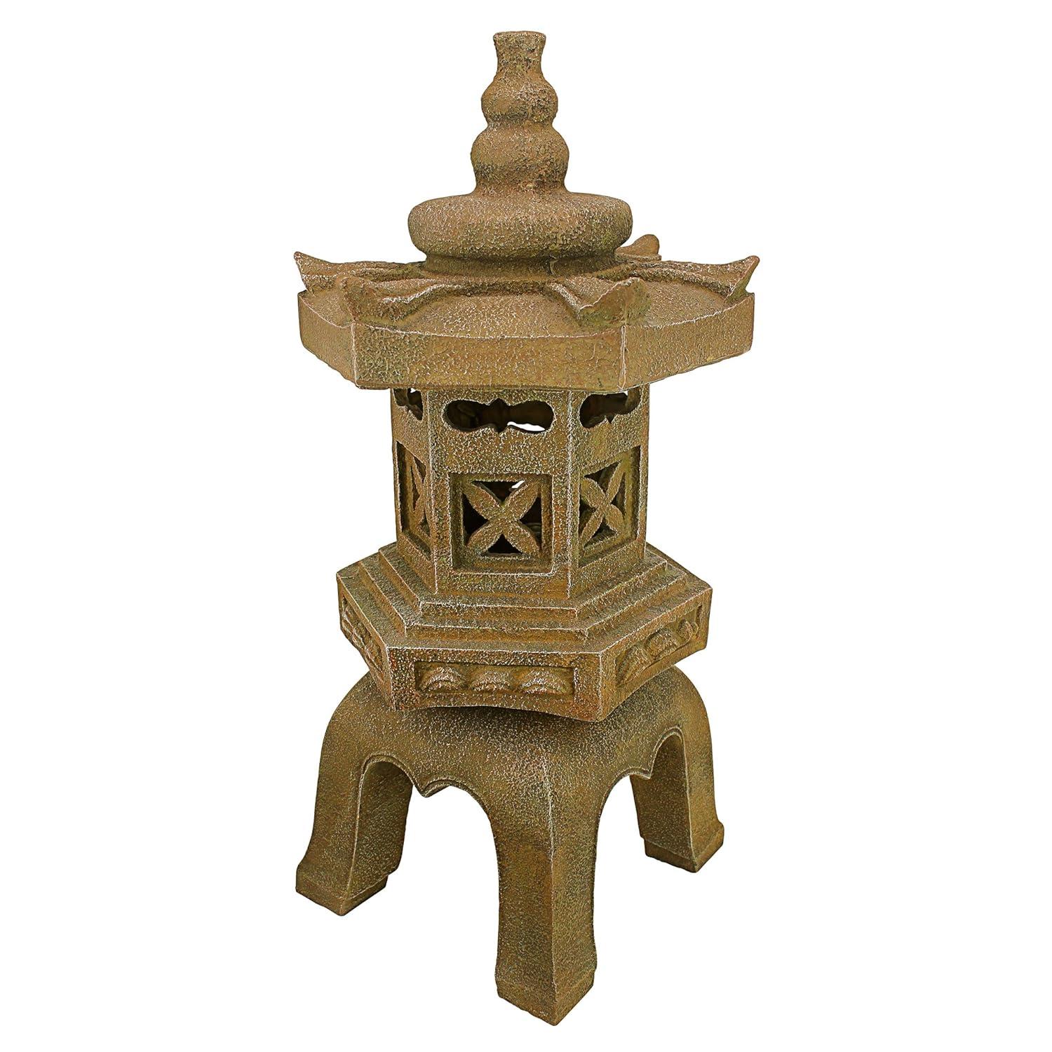 Design Toscano Sacred Pagoda Lantern Illuminated Statue