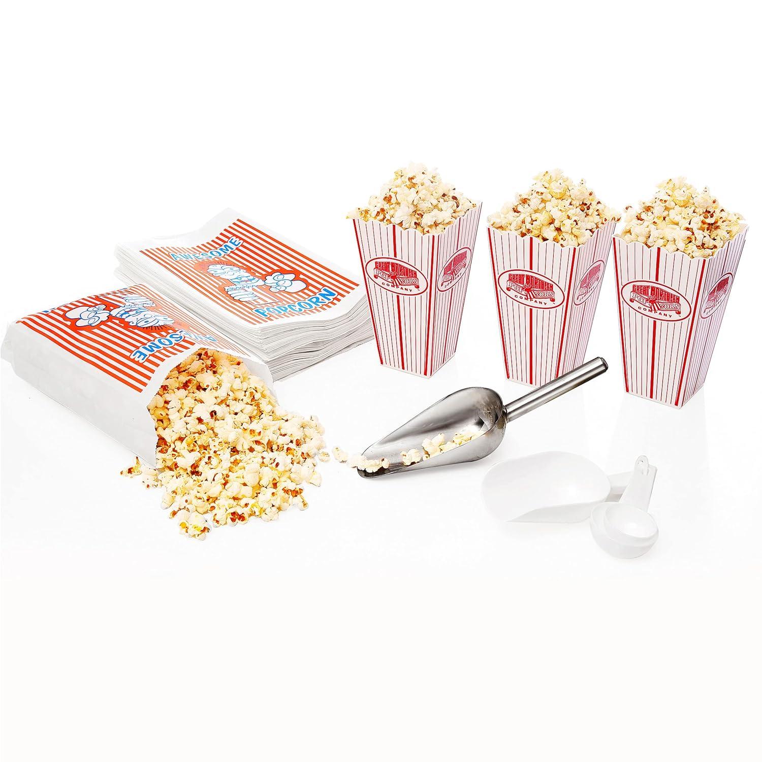 Great Northern Popcorn 8 oz. Kettle Antique-Style Popcorn Popper Machine With Cart - Black