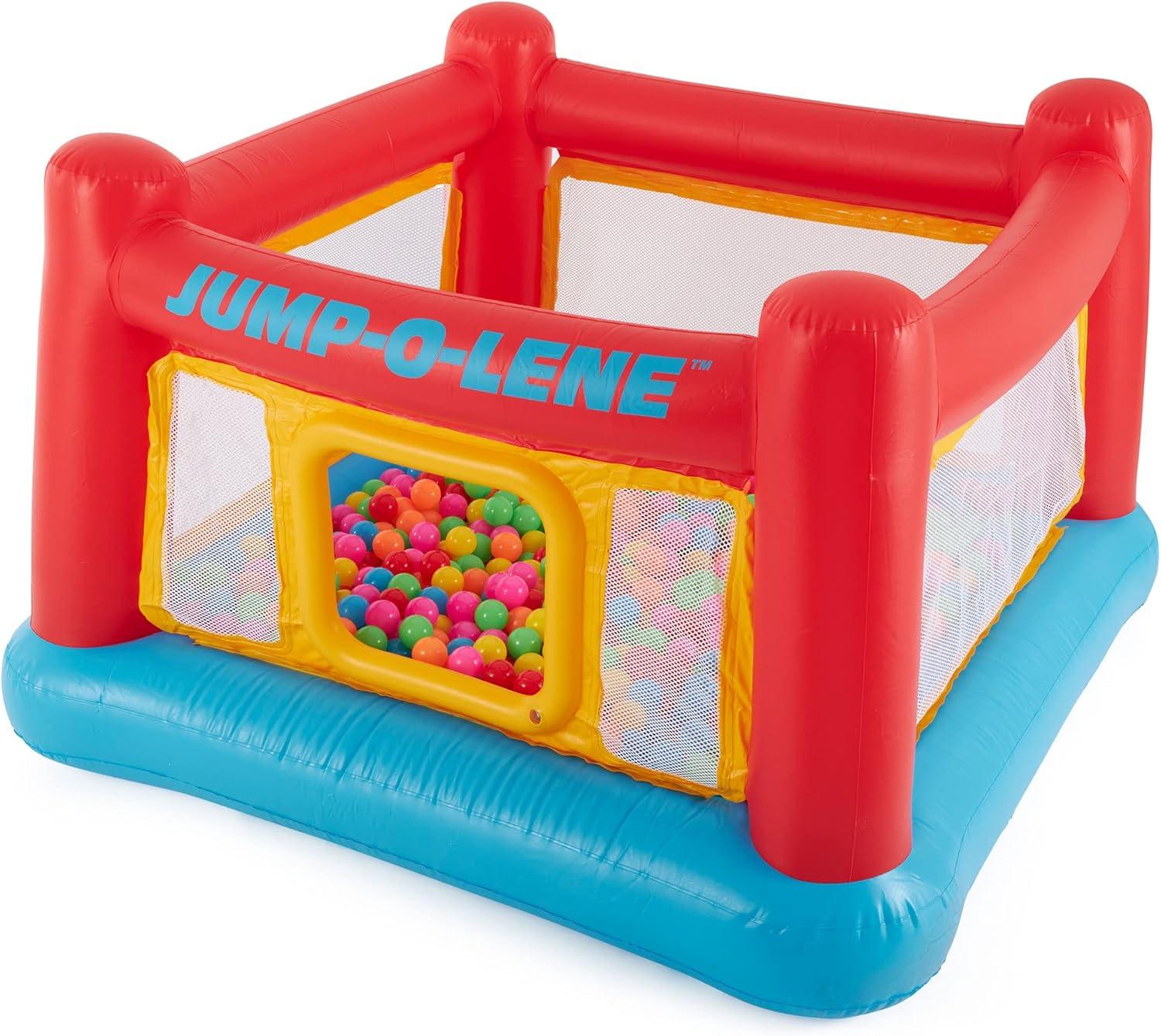 Intex 2 Pack Inflatable Jump-O-Lene Indoor or Outdoor Playhouse Bounce Castle House