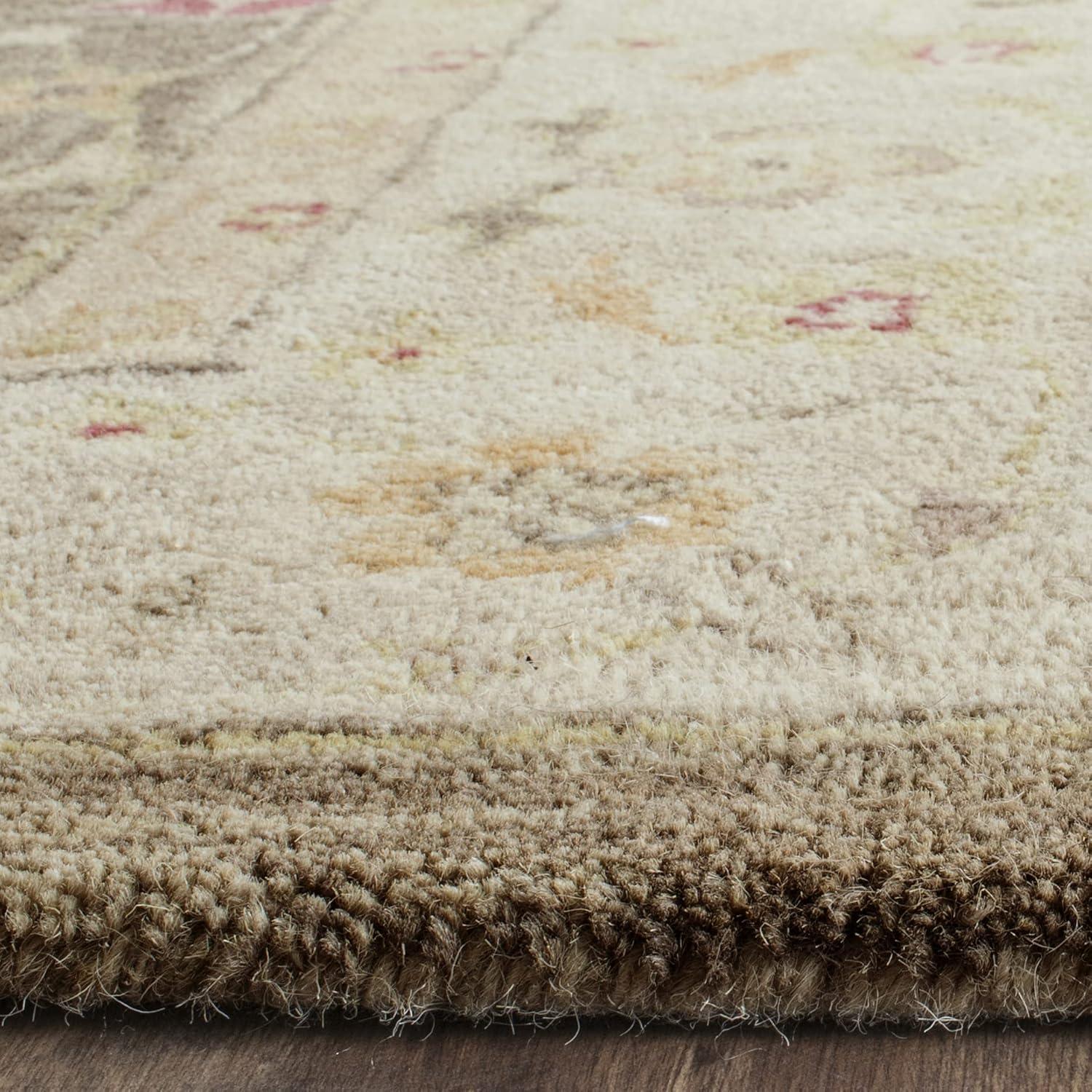Antiquity AT853 Hand Tufted Area Rug - Olive Grey/Beige - 6'x9' - Safavieh.