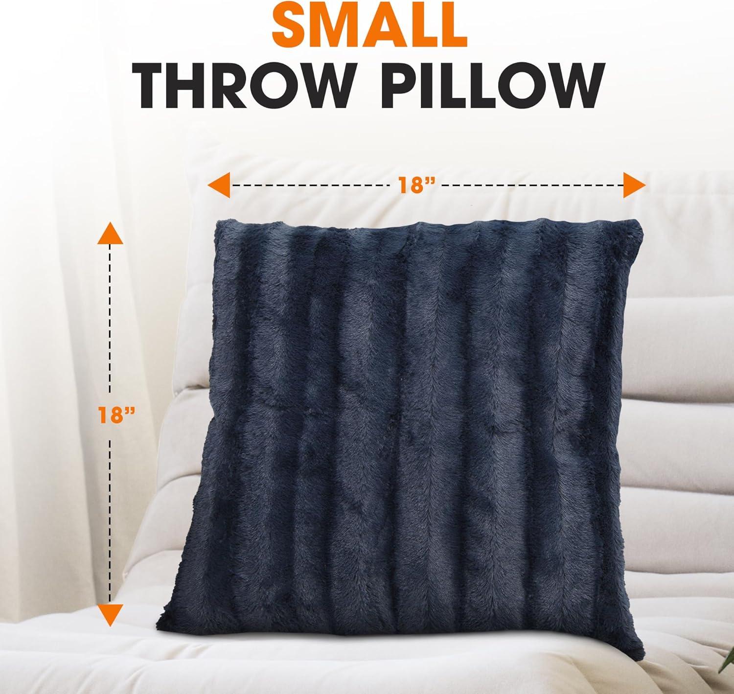 Faux Fur Throw Pillow