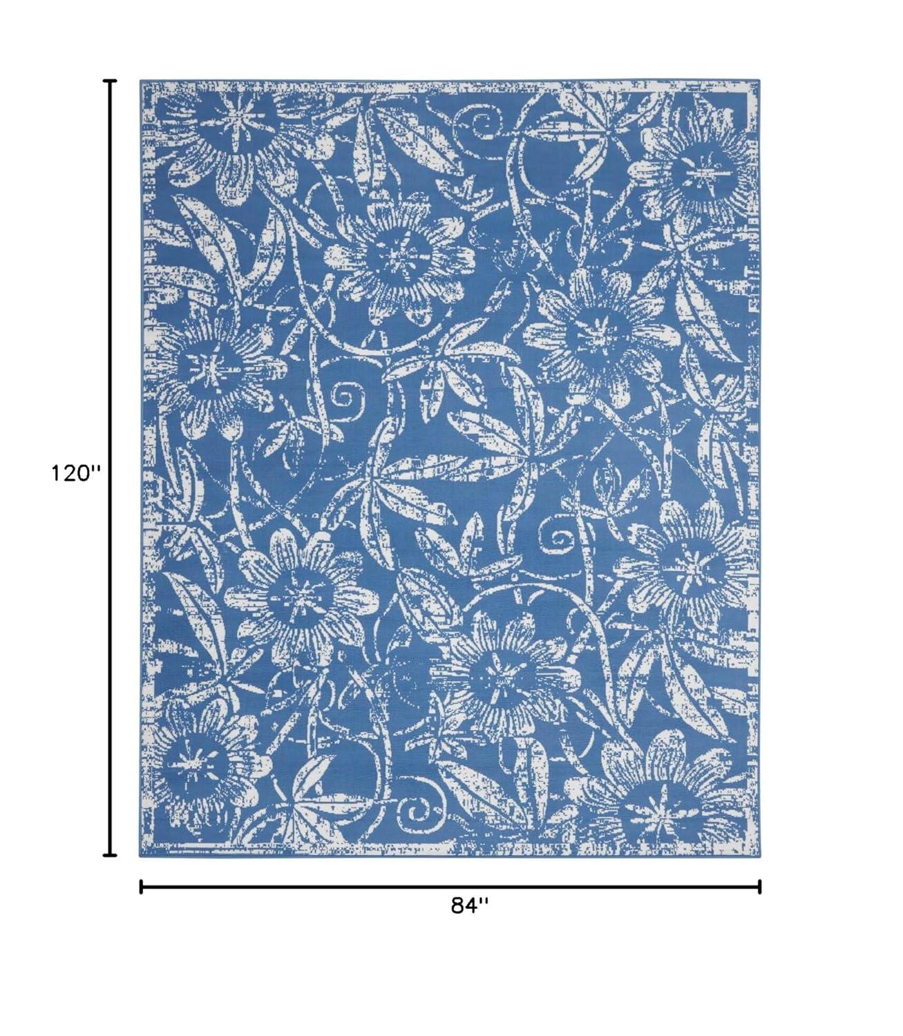 Nourison Whimsicle WHS05 Indoor only Area Rug - Navy 7' x 10'
