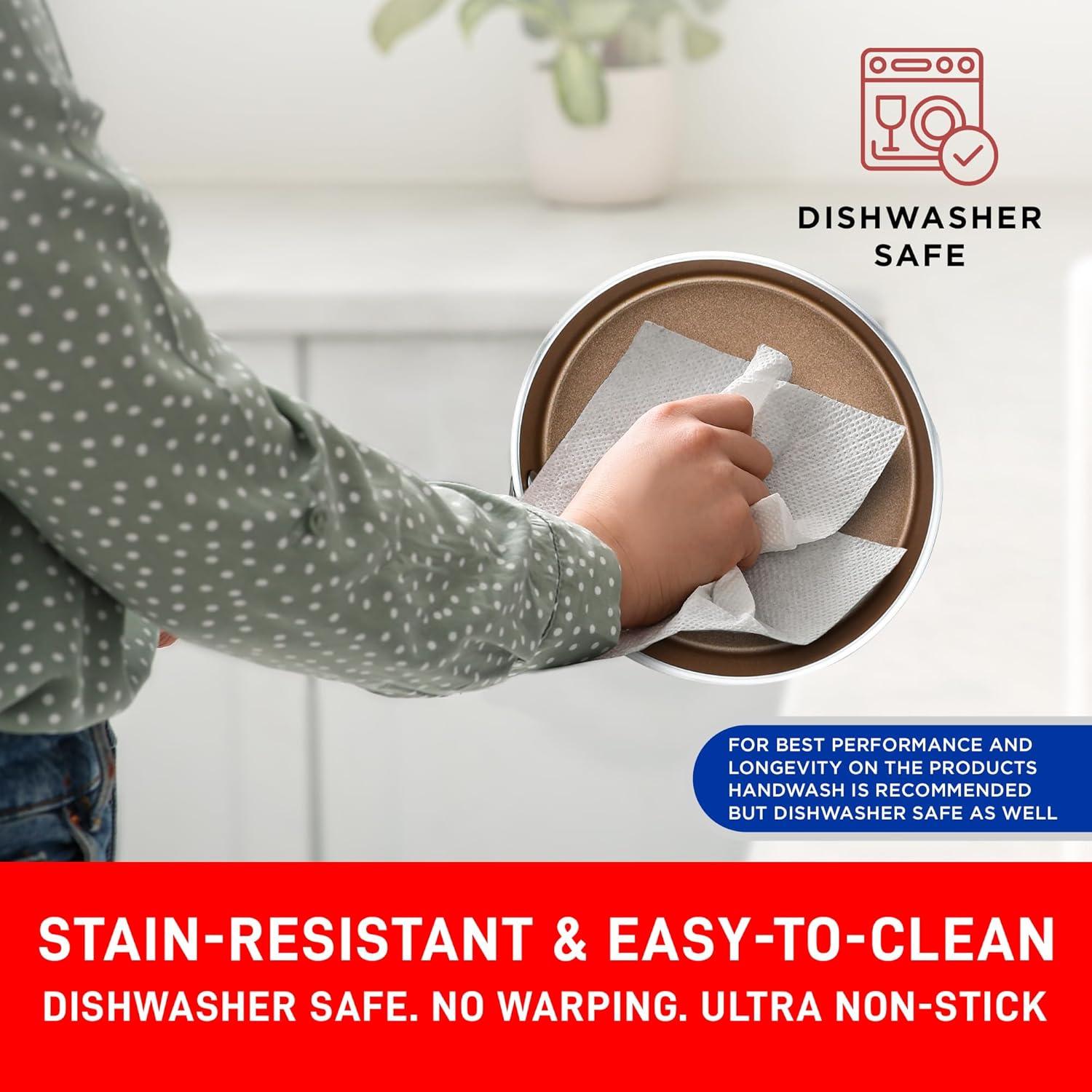 Lifemaster Steel Non-Stick Skillet with Lid
