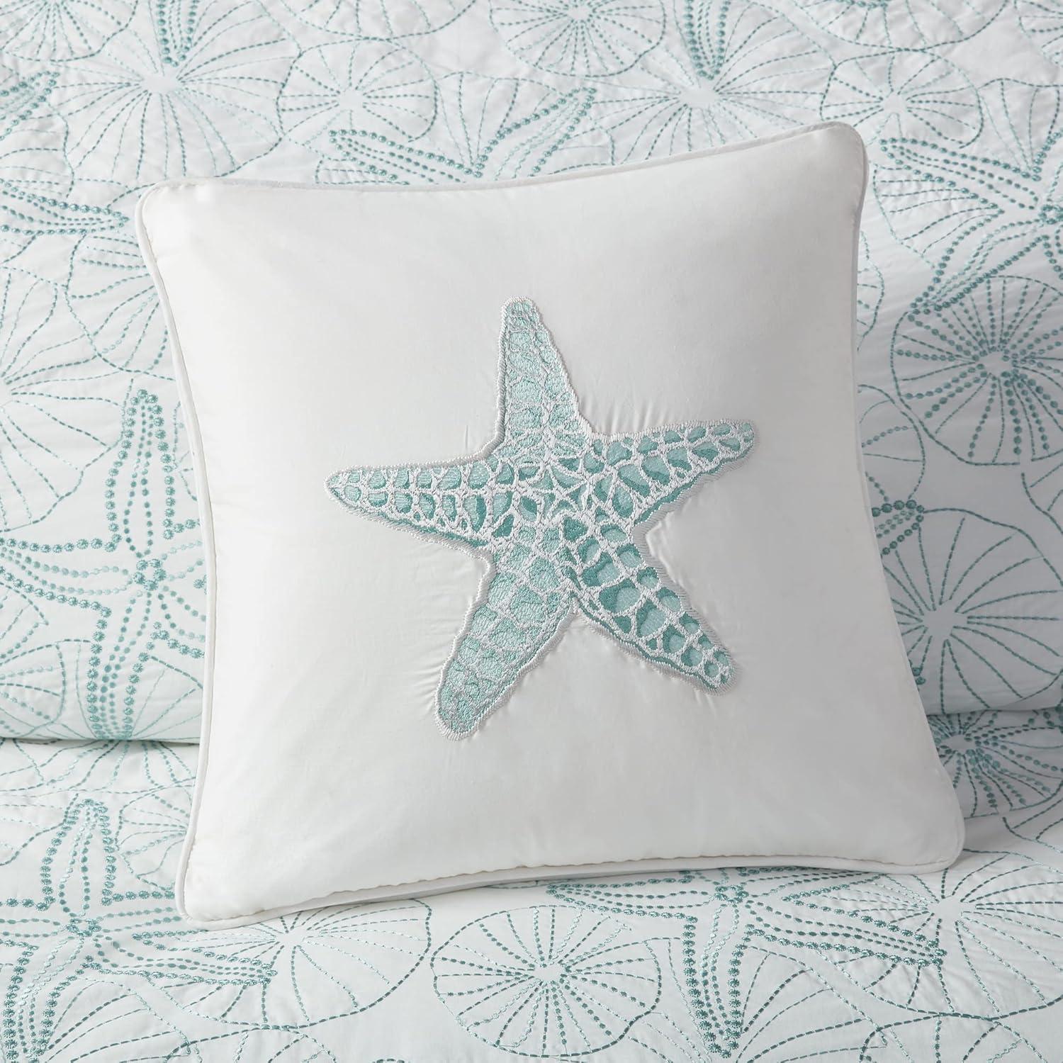 Maya Bay Appliqued Cotton Reversible Pillow Insert