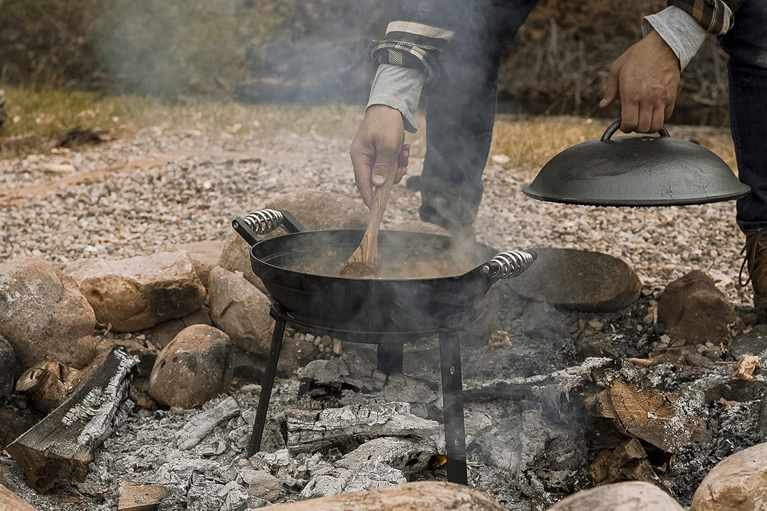 Barebones Black All-In-One cast iron grill