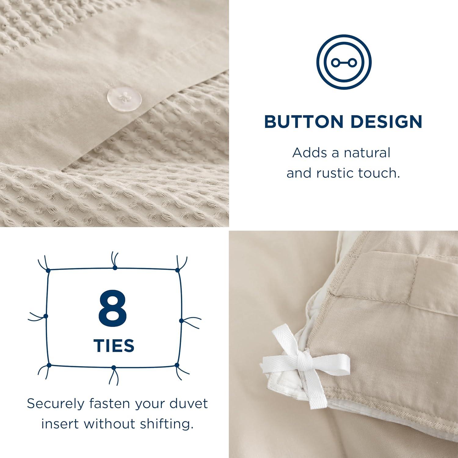 Bedsure Bedsure 100% Cotton Waffle Weave Duvet Cover