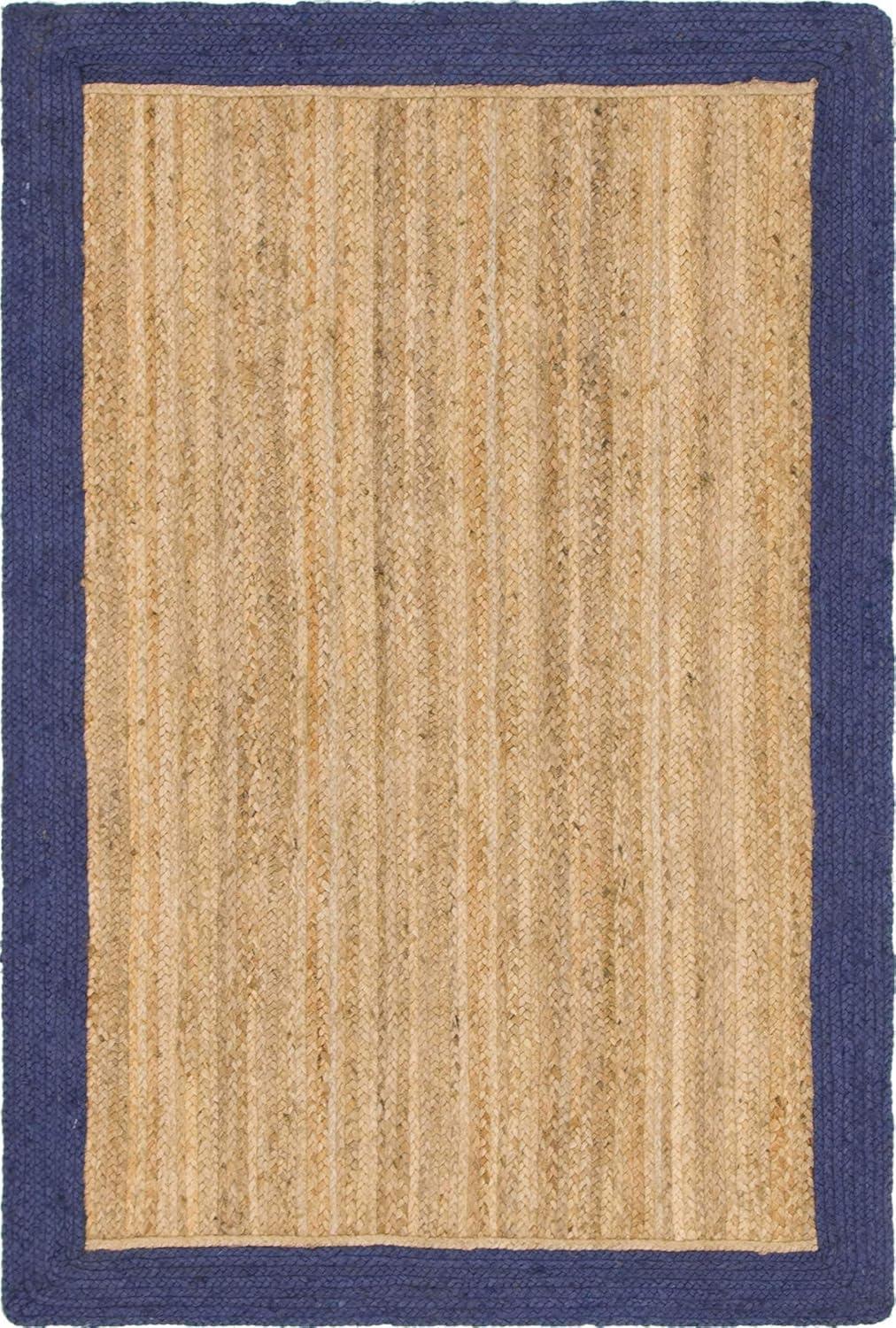 Unique Loom 4' 1 x 6' 1 Goa Braided Jute Rectangle Area Rug