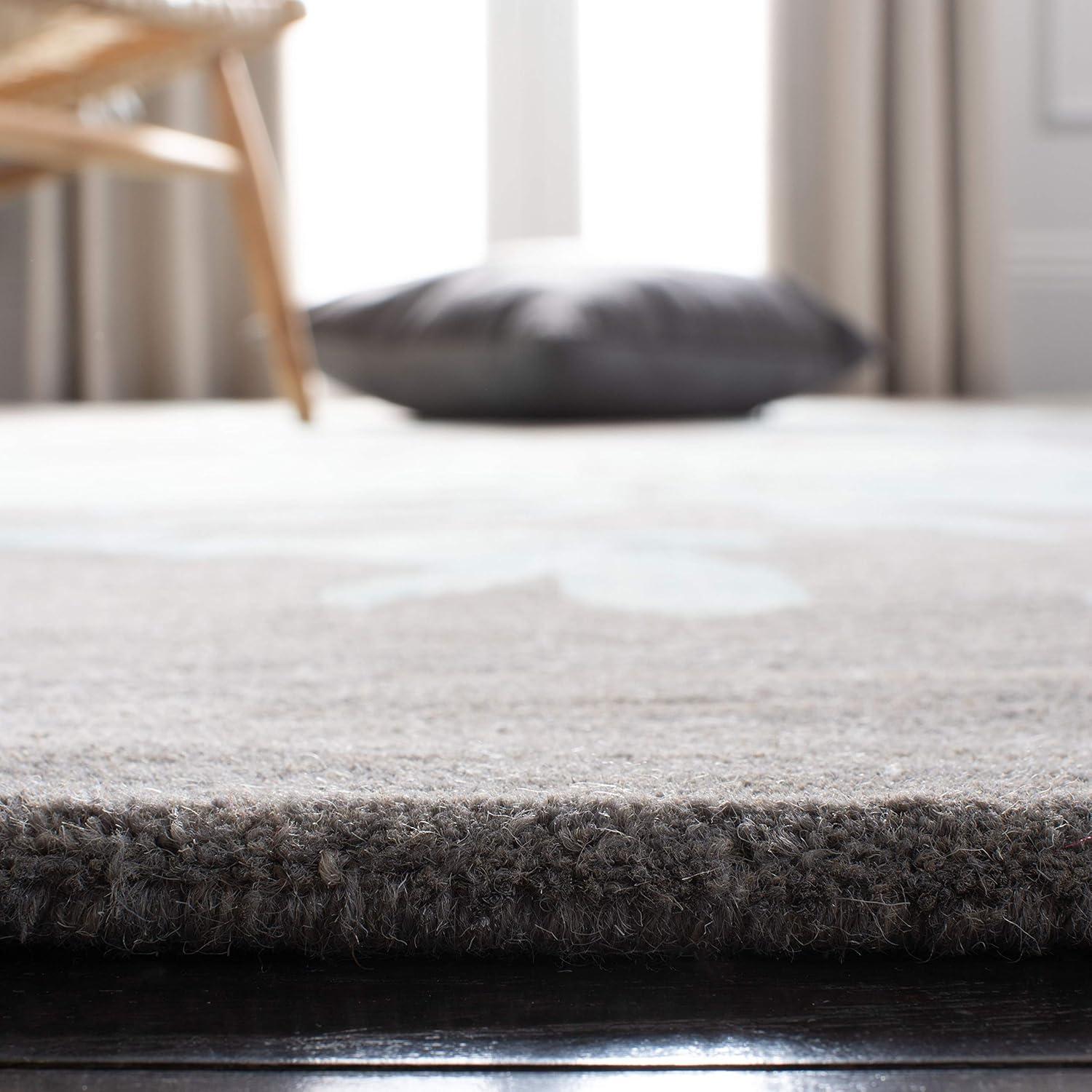 Dip Dye DDY716 Hand Tufted Area Rug - Grey/Turquoise - 8'9"x11'9" - Safavieh.