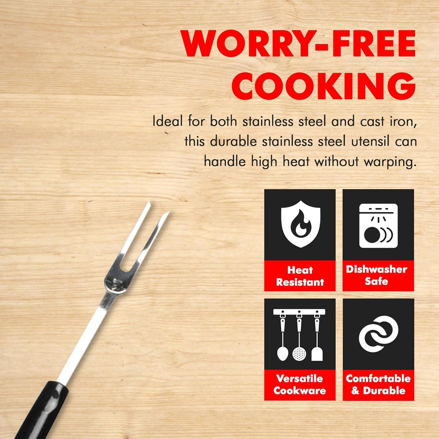 Chef Craft Meat Fork, 13" Stainless Steel