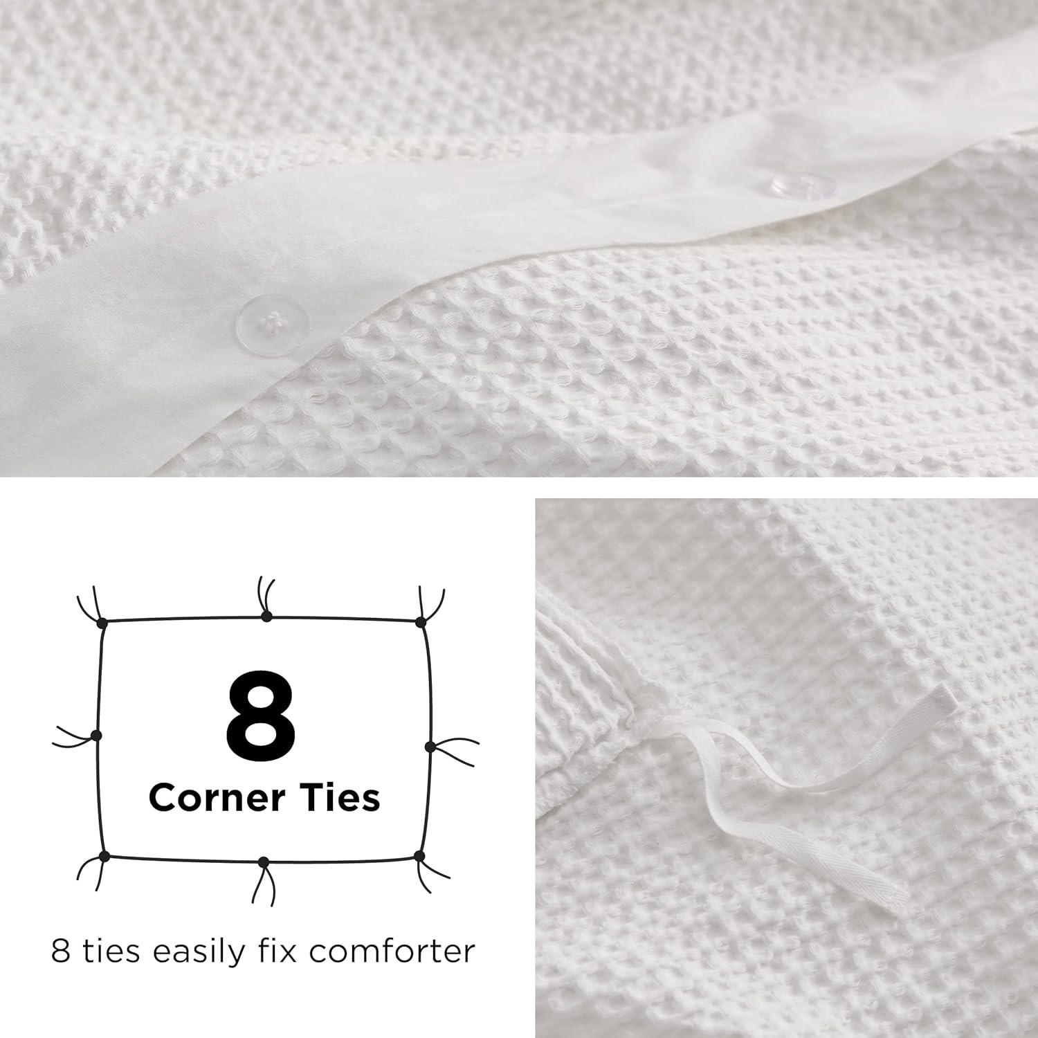 Bedsure Bedsure 100% Cotton Waffle Weave Duvet Cover