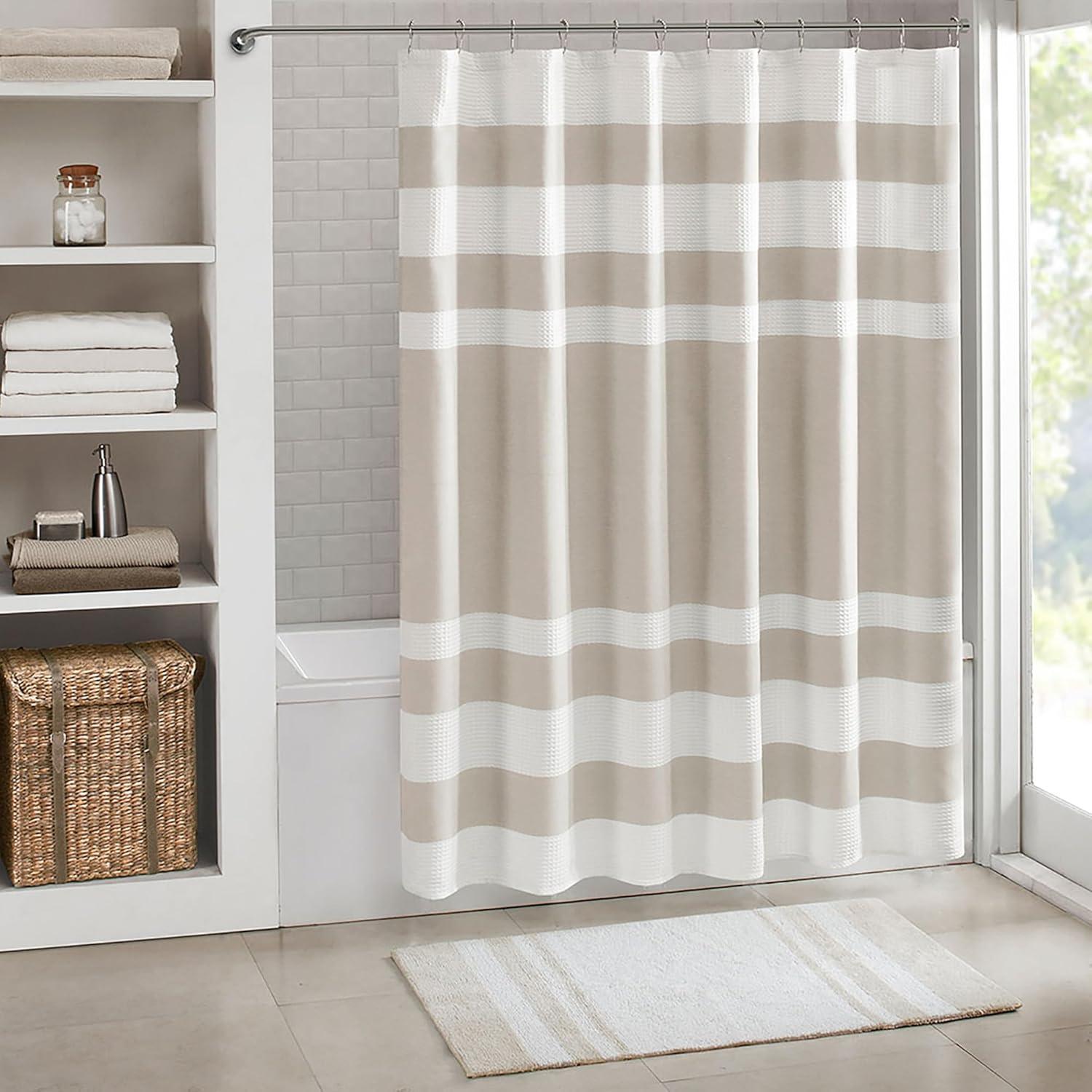 Striped Single Shower Curtain