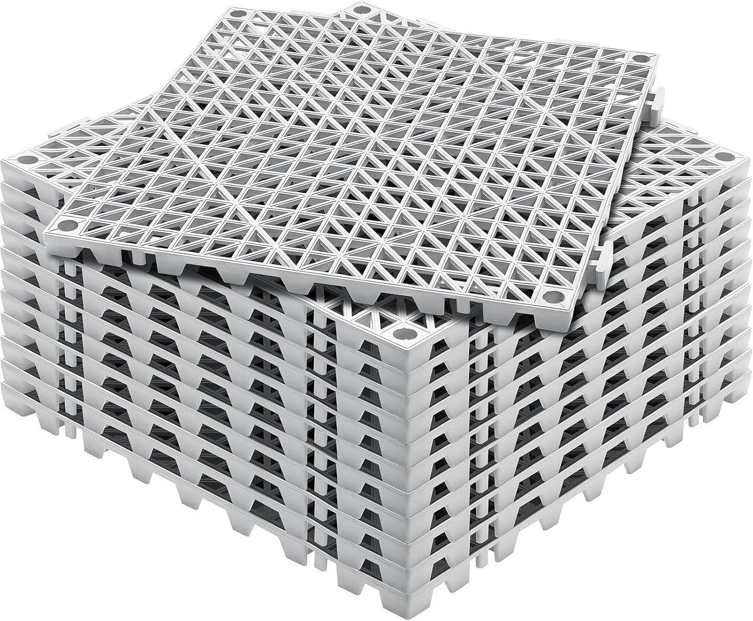 VEVOR 12" x 12" Outdoor Deck Tiles (Set of 12)