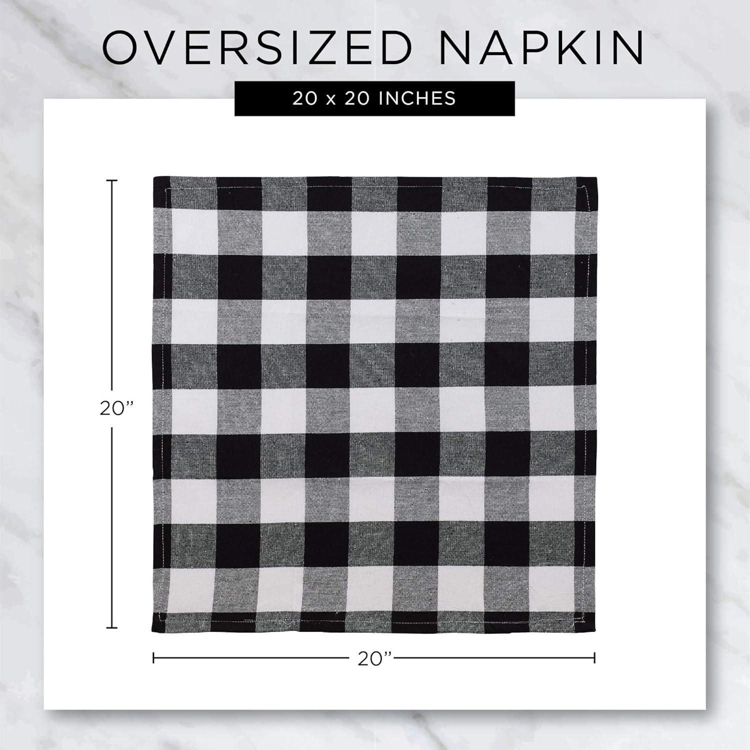 Off-White Cotton Variegated Napkin Set of 6