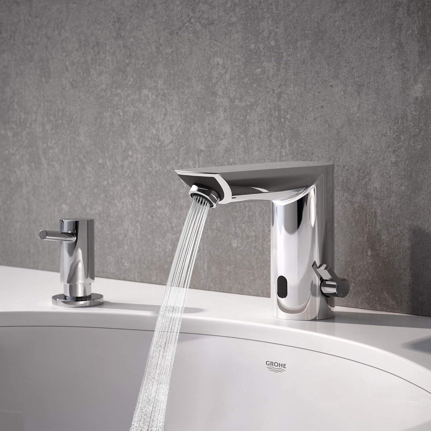 Modern Chrome Touchless Electronic Bathroom Sink Faucet